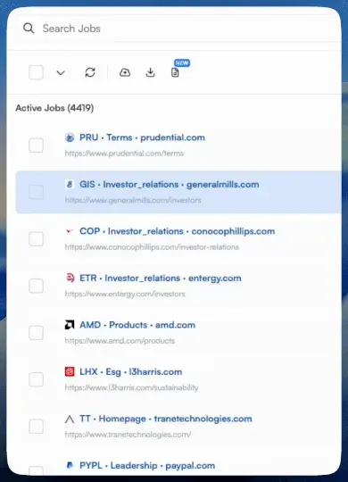 Visualping weekly report email showing M&A announcements with deal amounts, payment types, and approval statuses