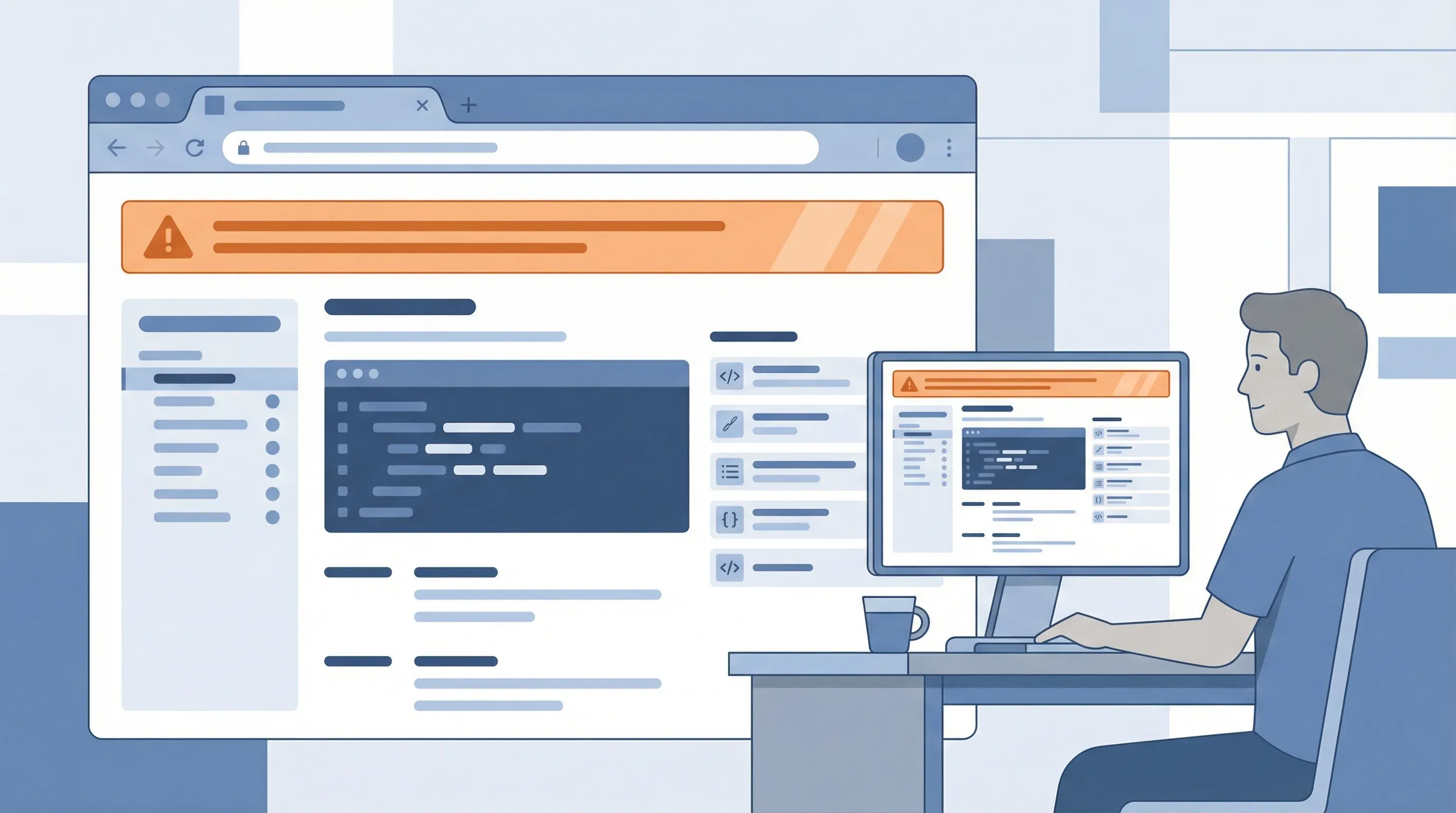 API documentation page with deprecation warning and engineer responding