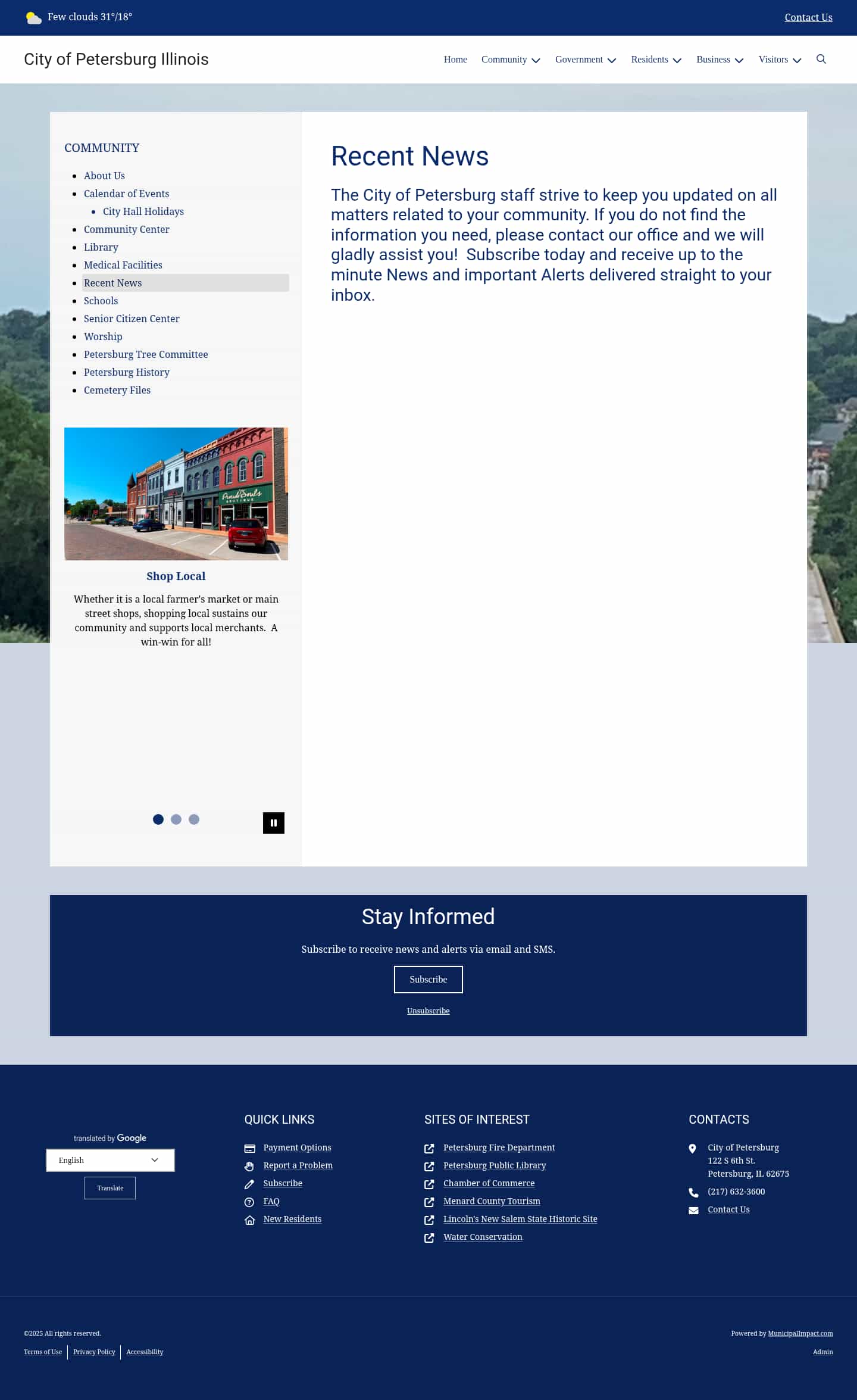 Latest website image capture