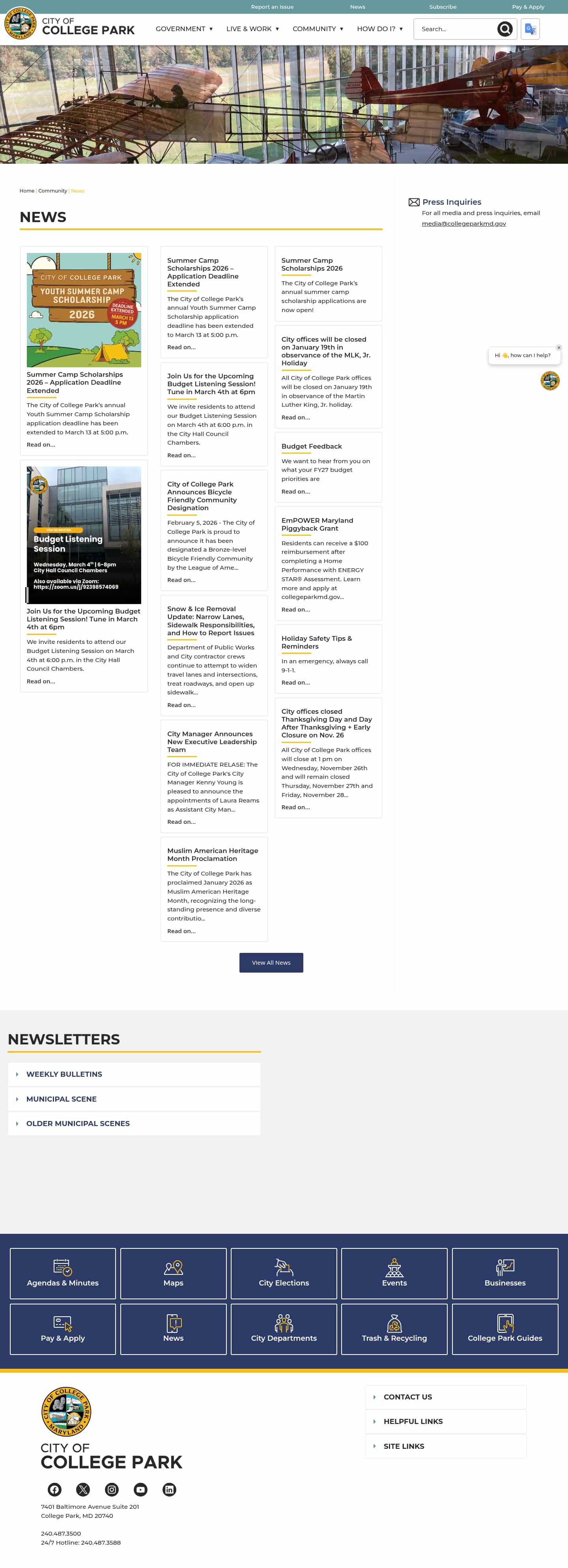 Latest website image capture