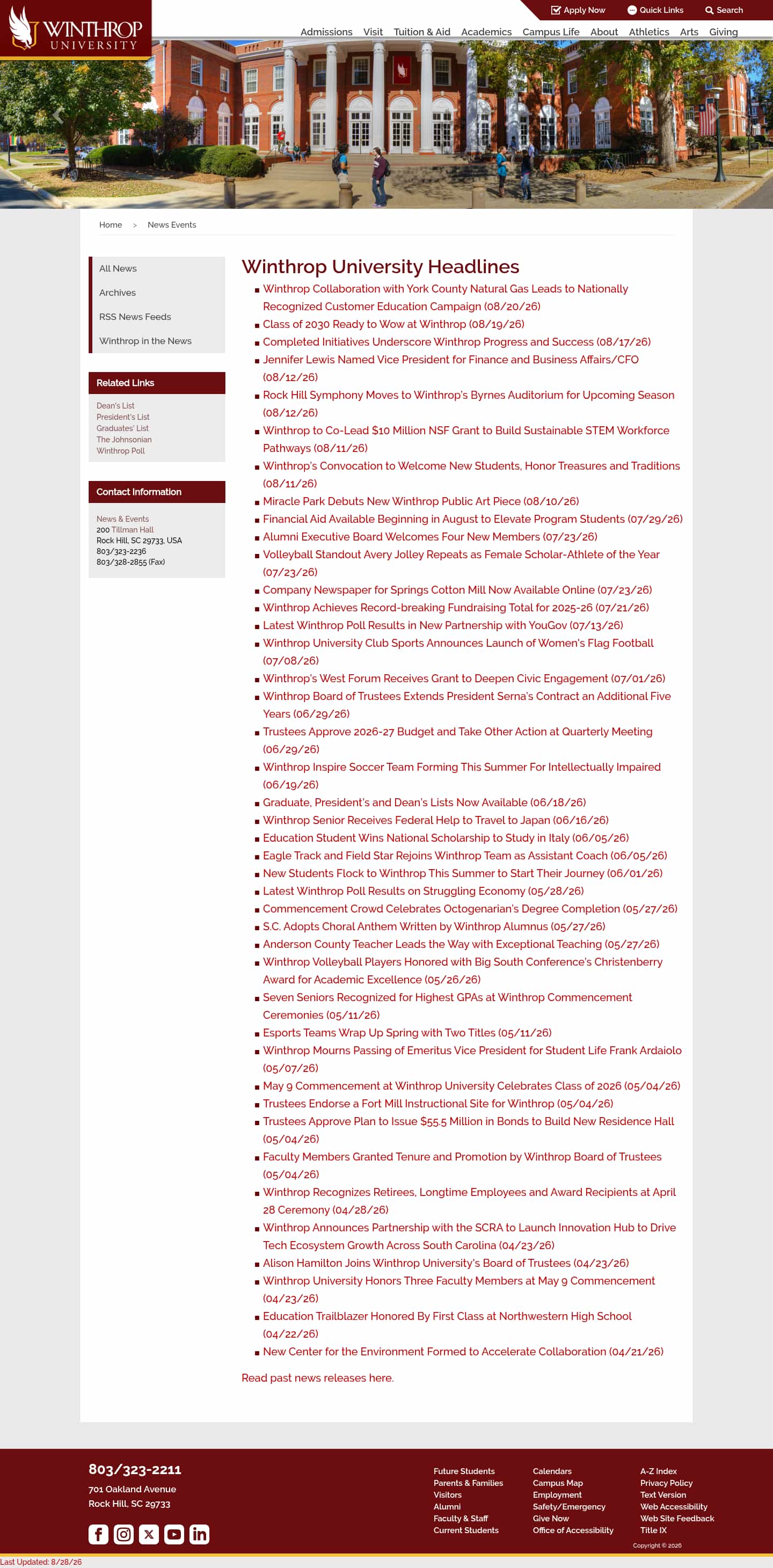 Latest website image capture