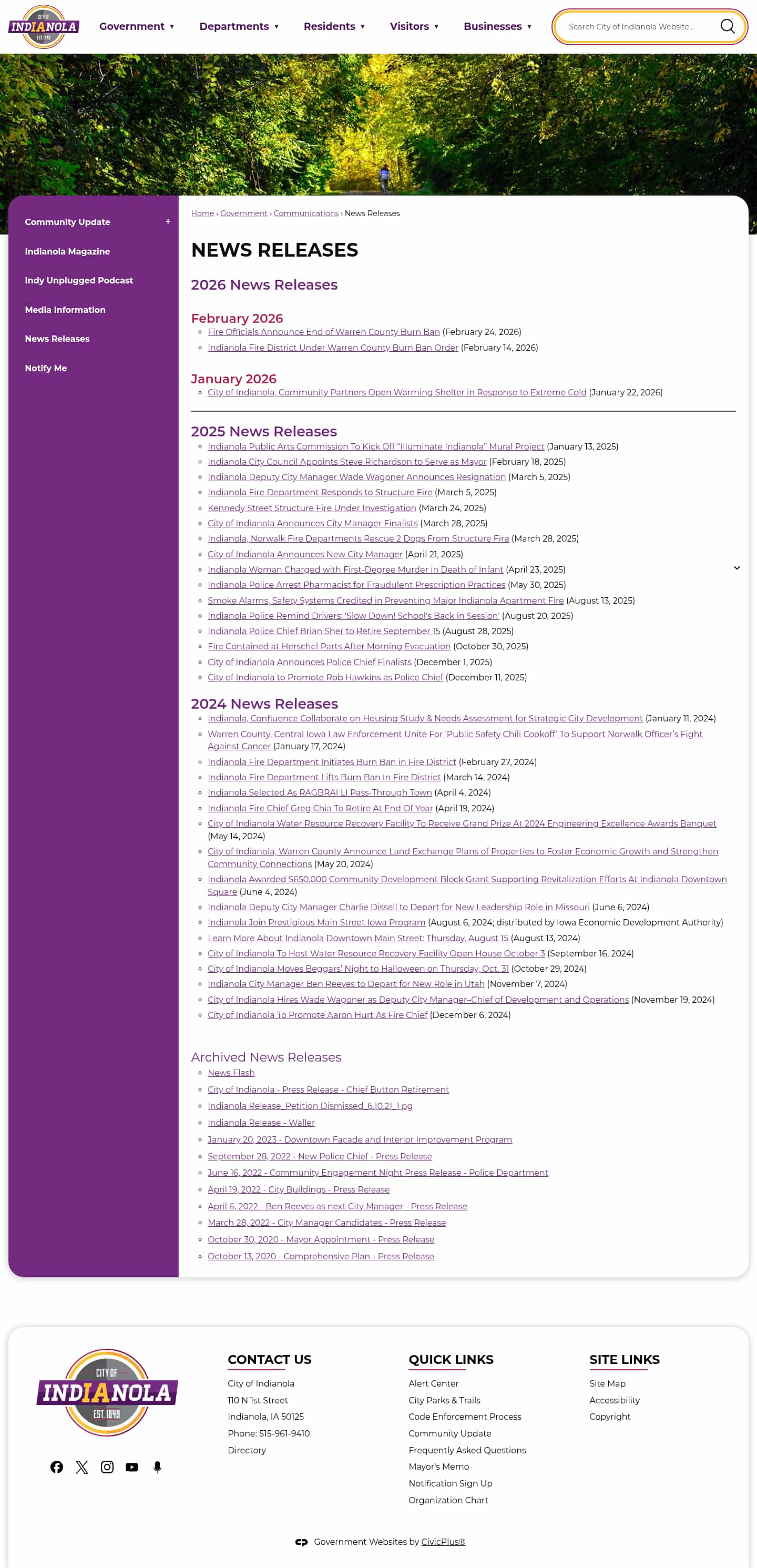 Latest website image capture