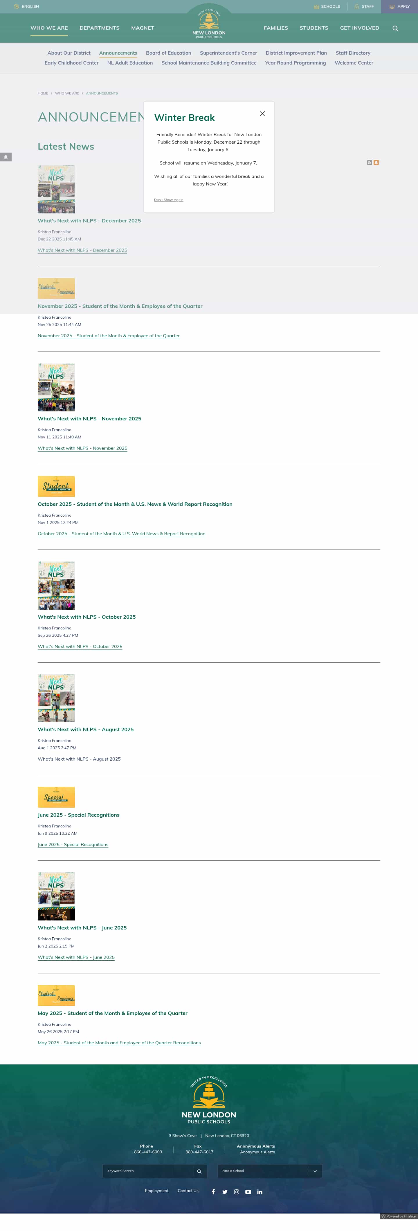 Latest website image capture