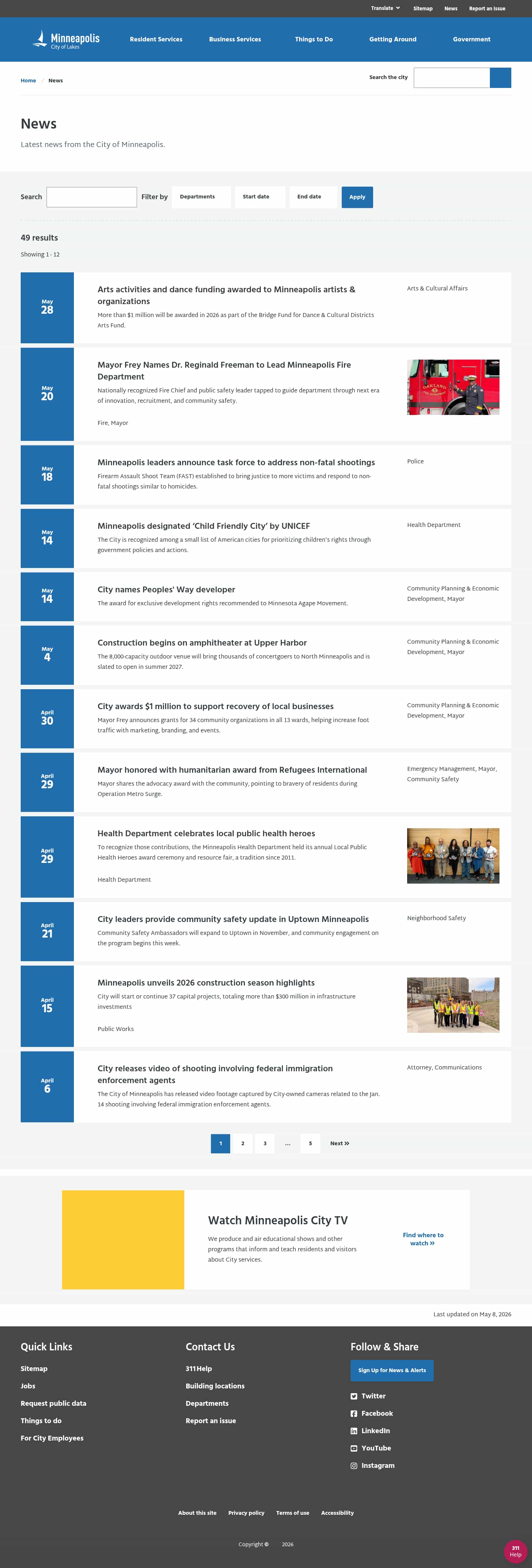 Latest website image capture
