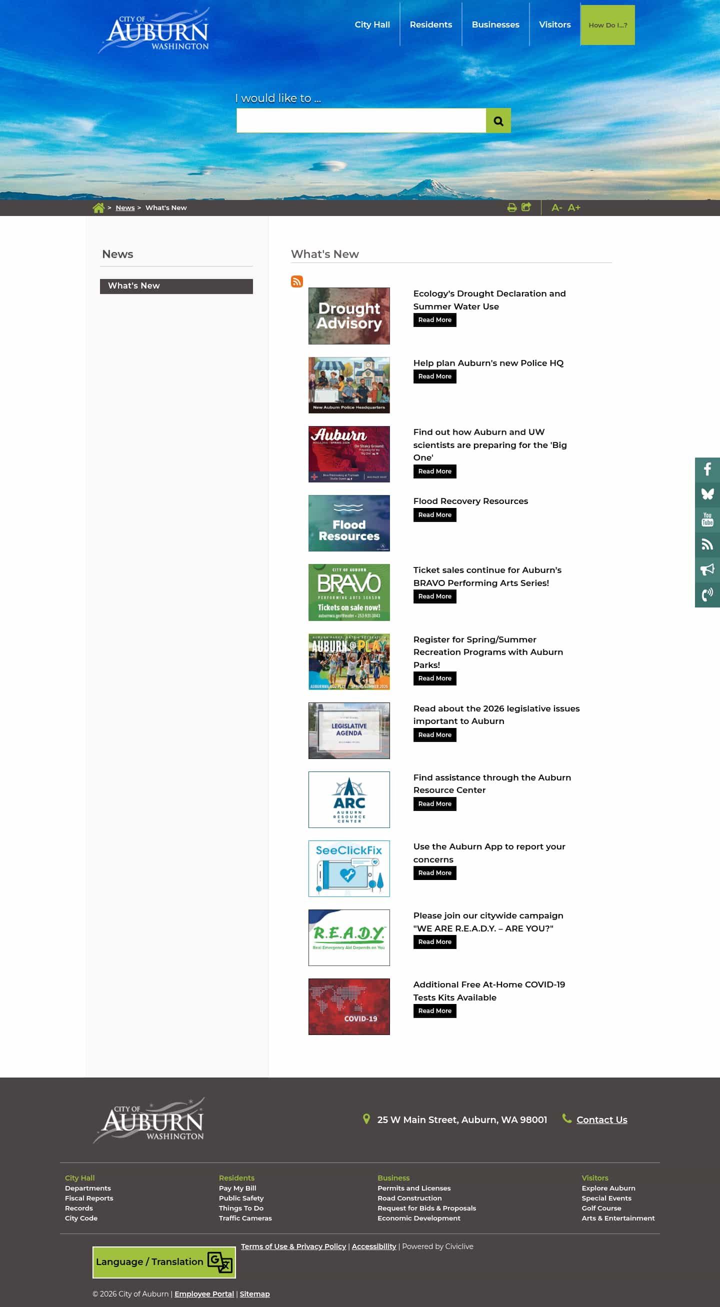 Latest website image capture