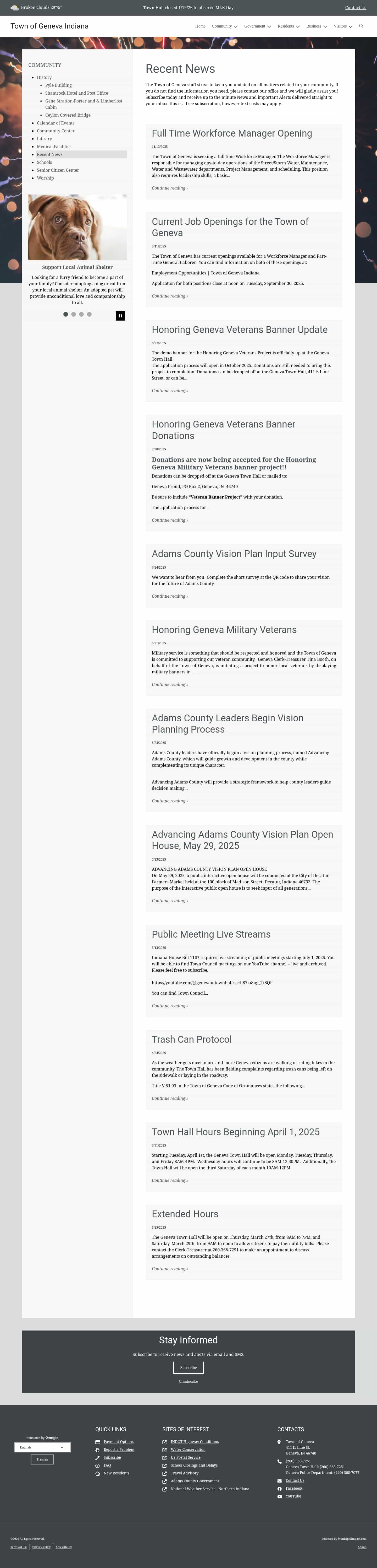 Latest website image capture