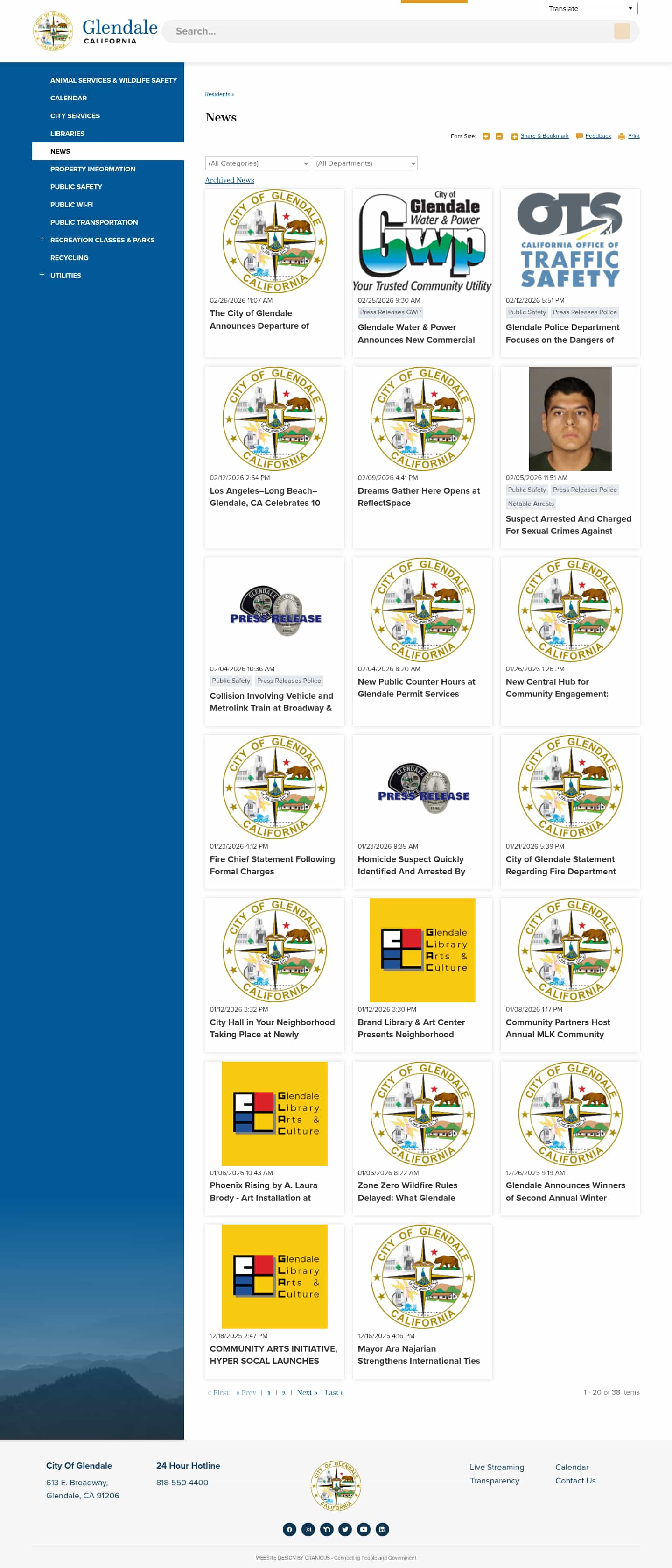 Latest website image capture