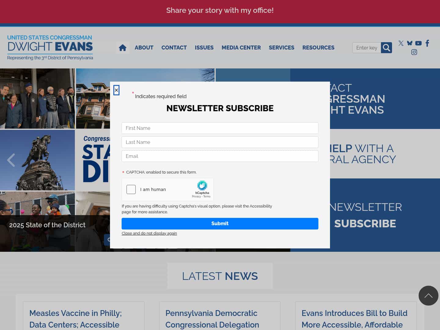 Latest website image capture