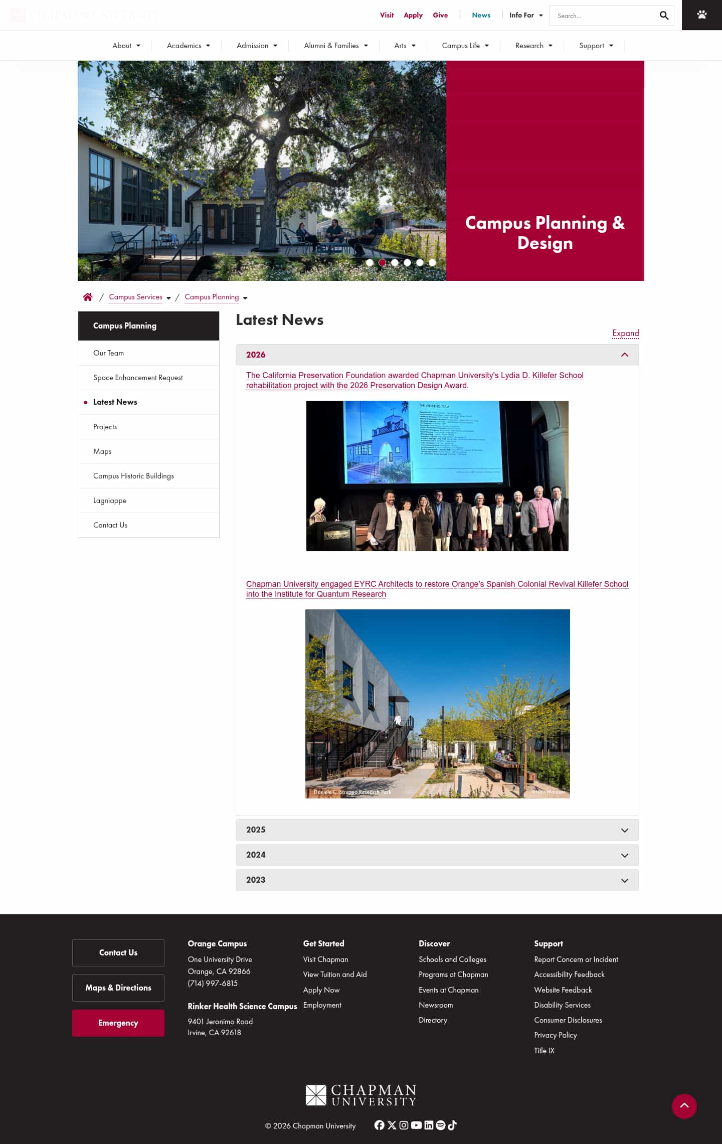 Latest website image capture