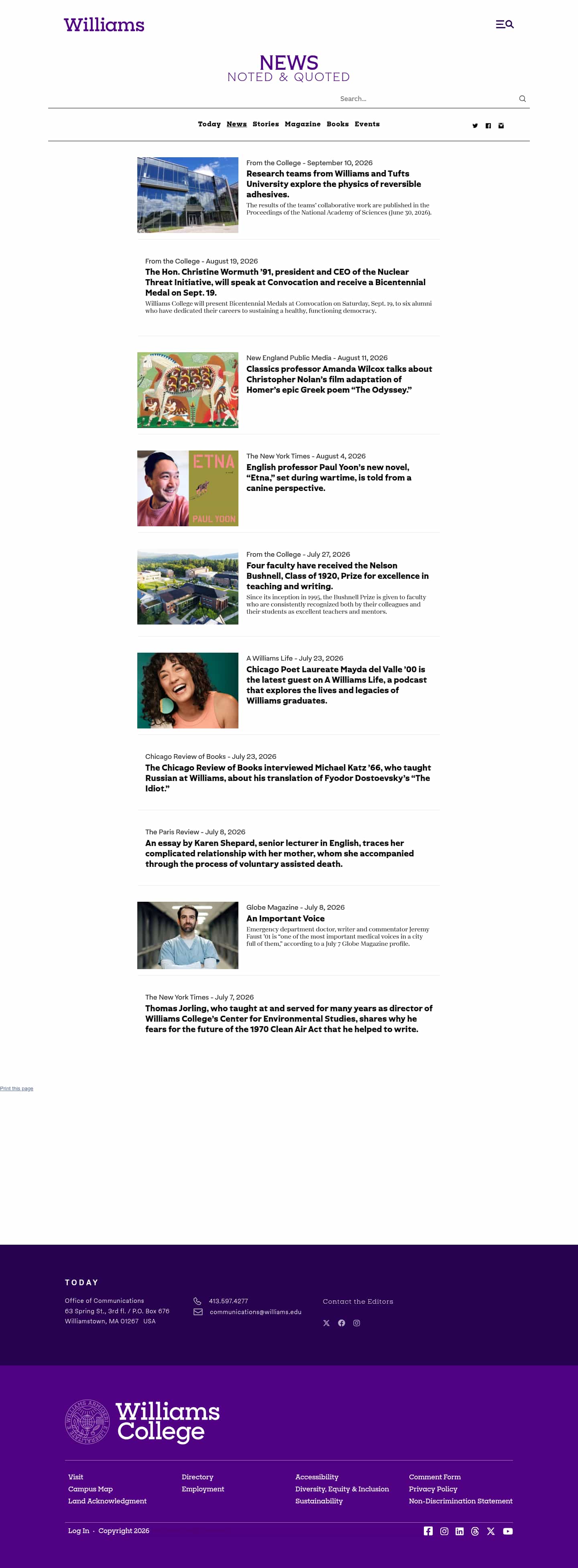 Latest website image capture