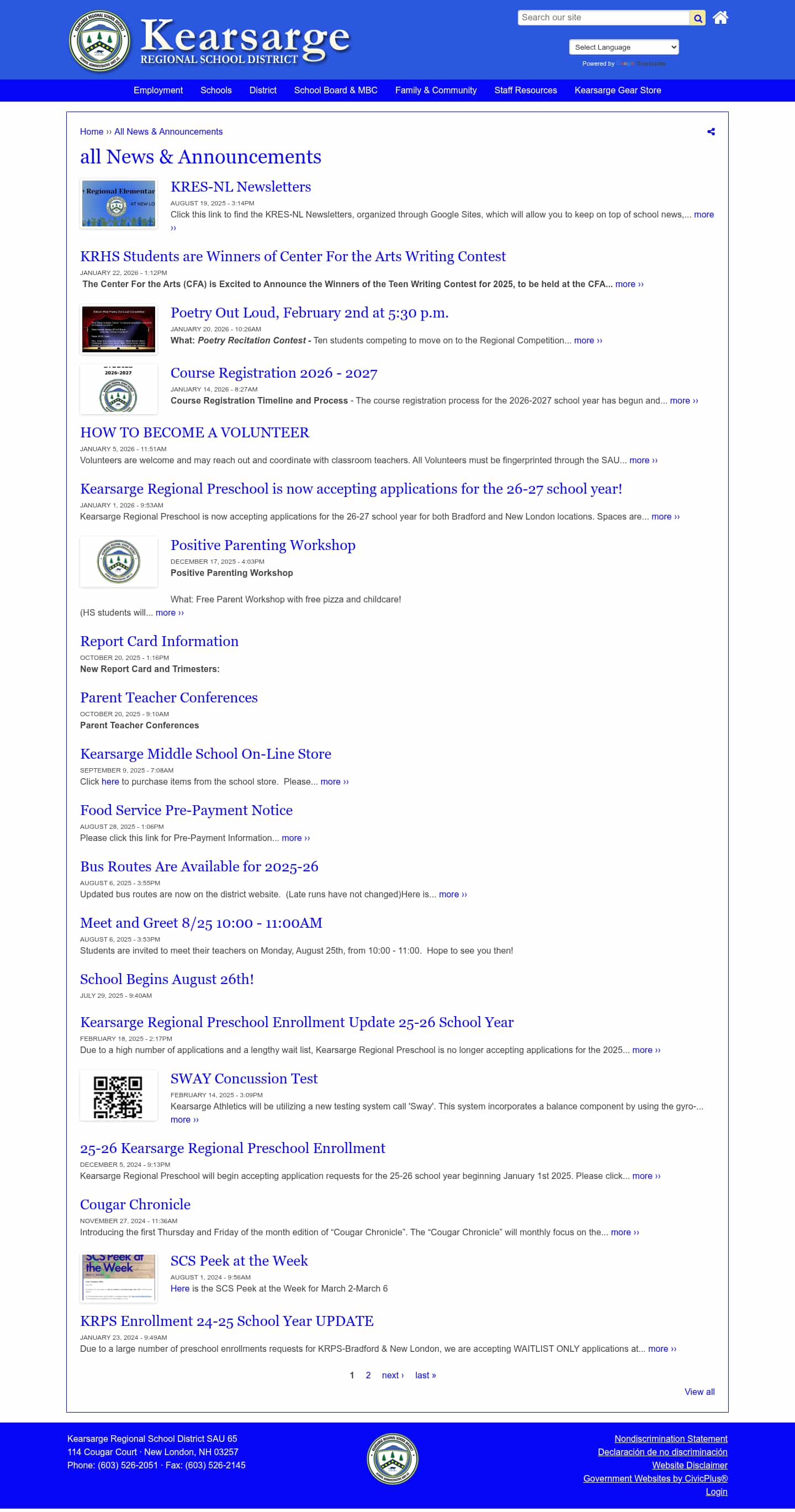 Latest website image capture