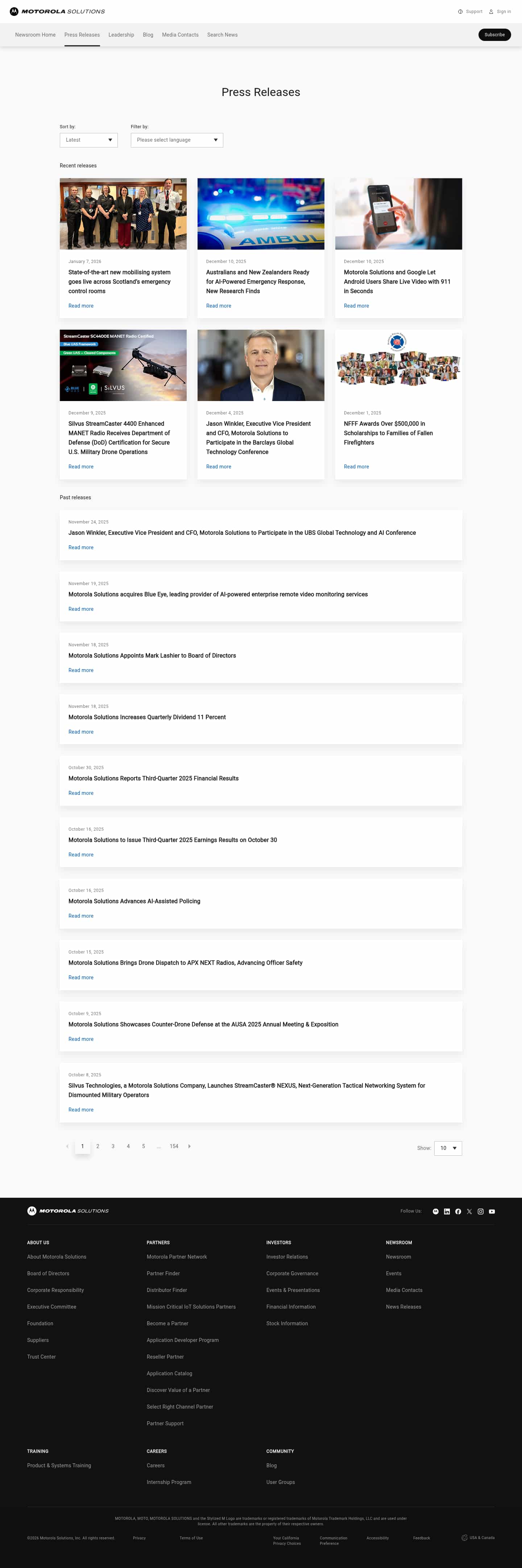 Latest website image capture