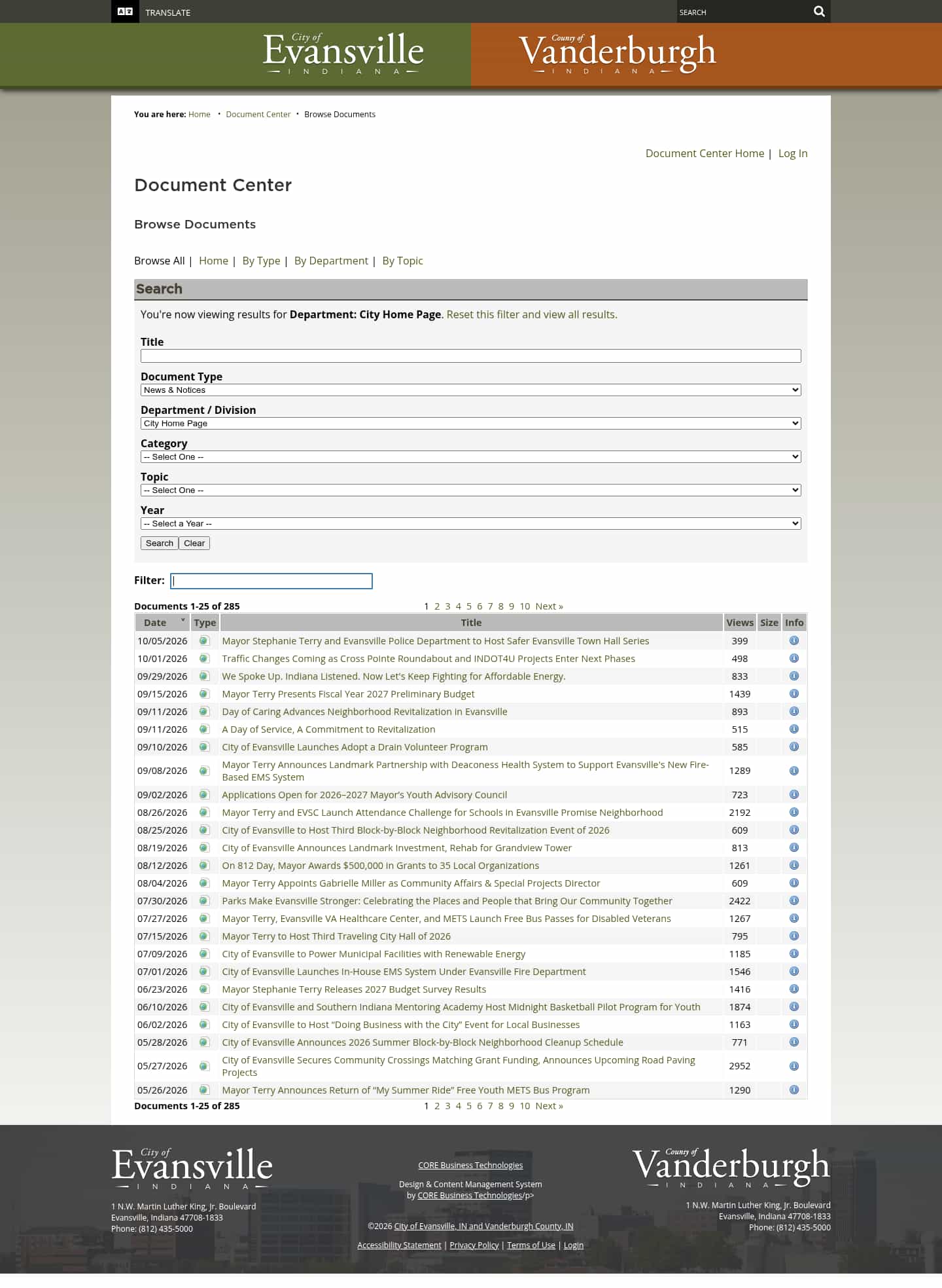 Latest website image capture