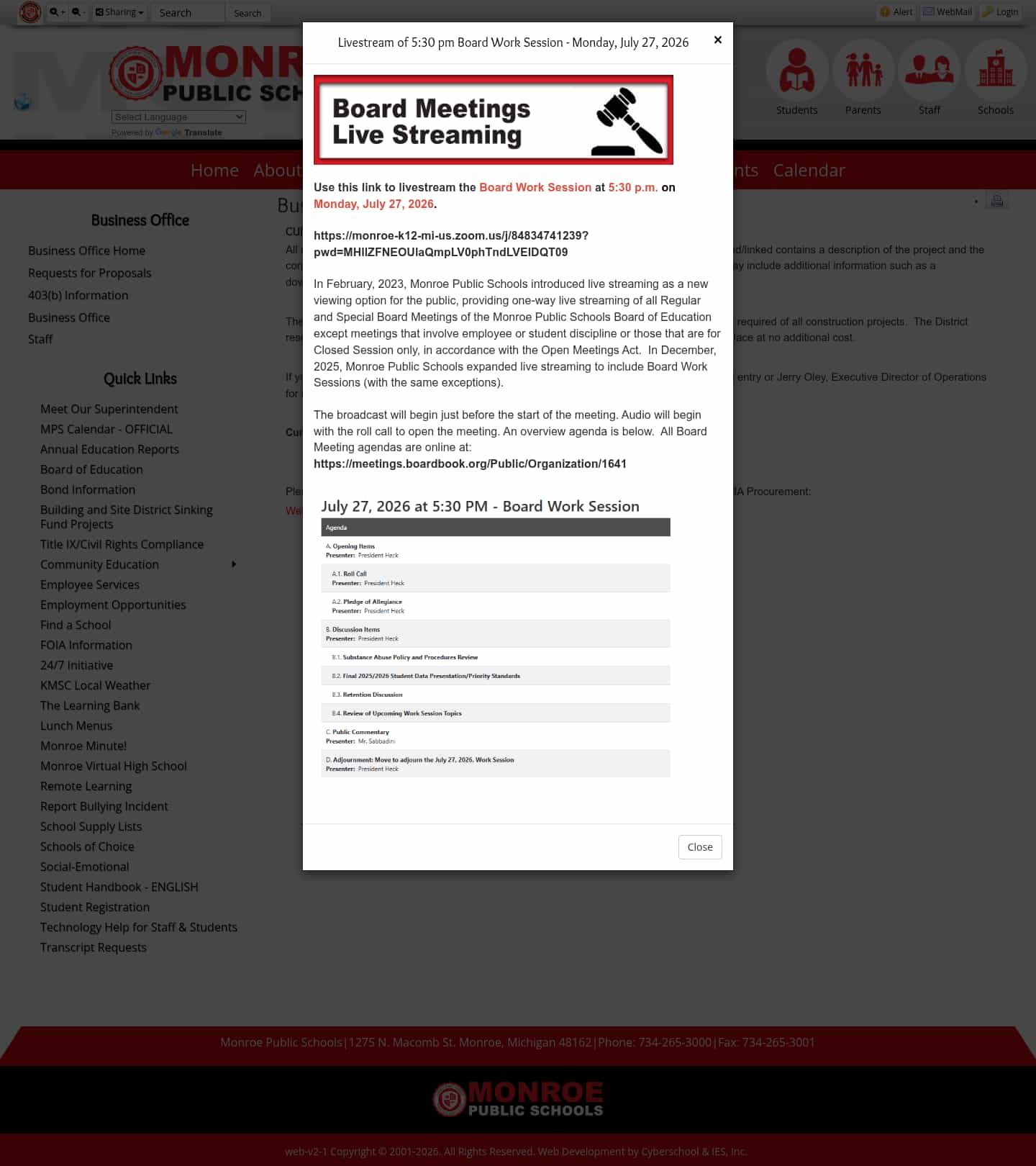 Latest website image capture