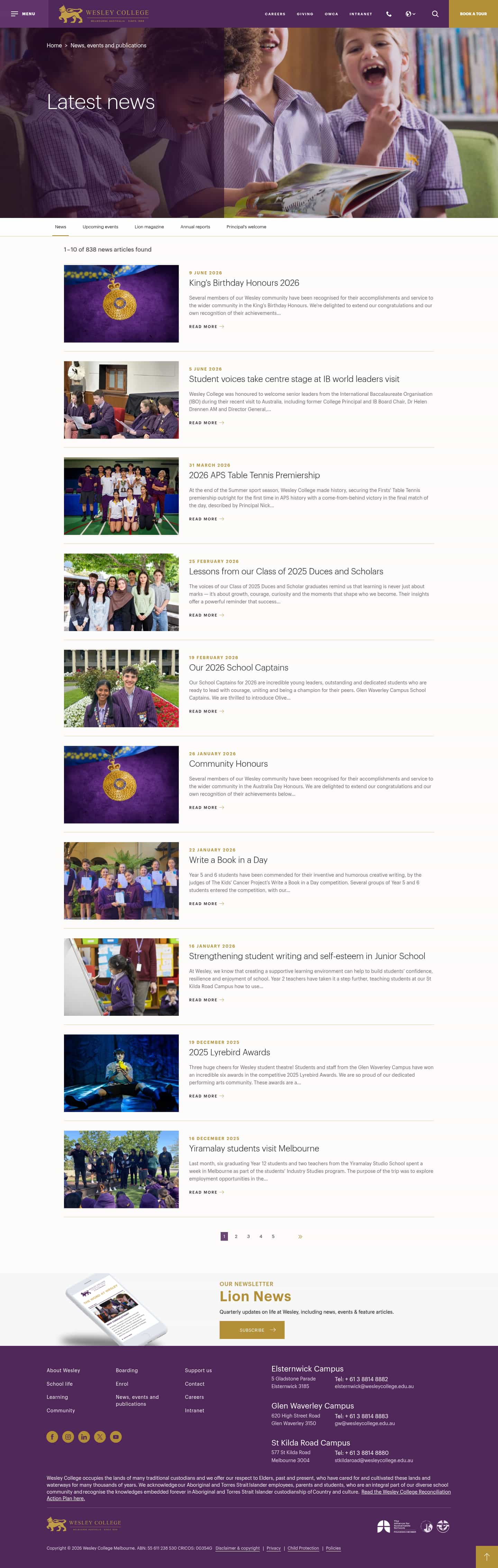 Latest website image capture