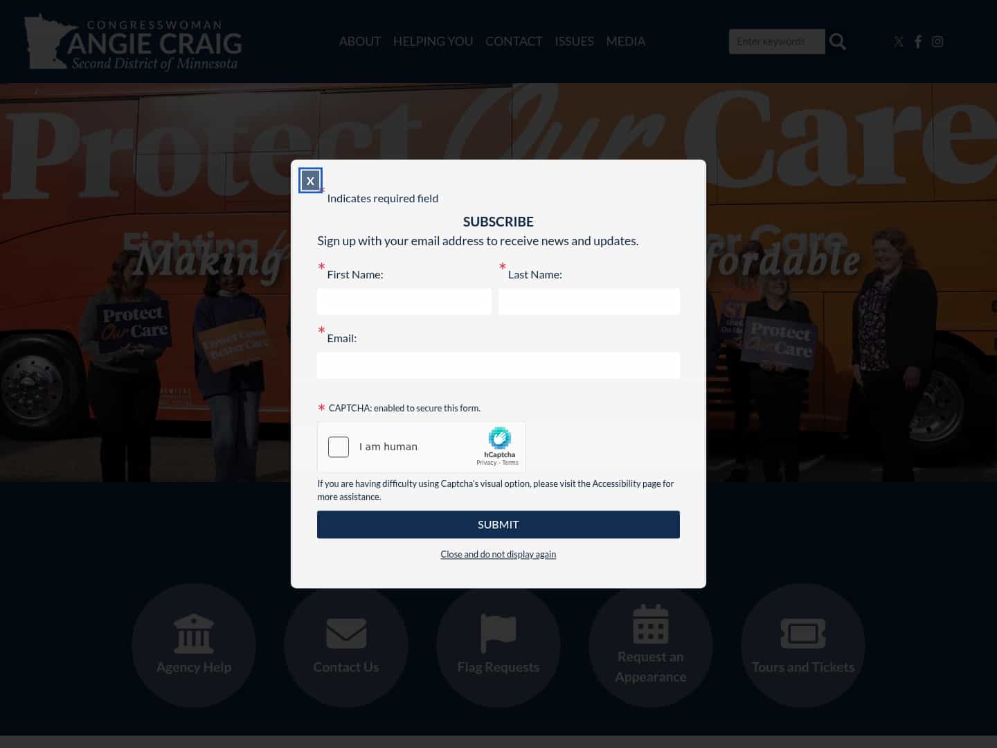 Latest website image capture