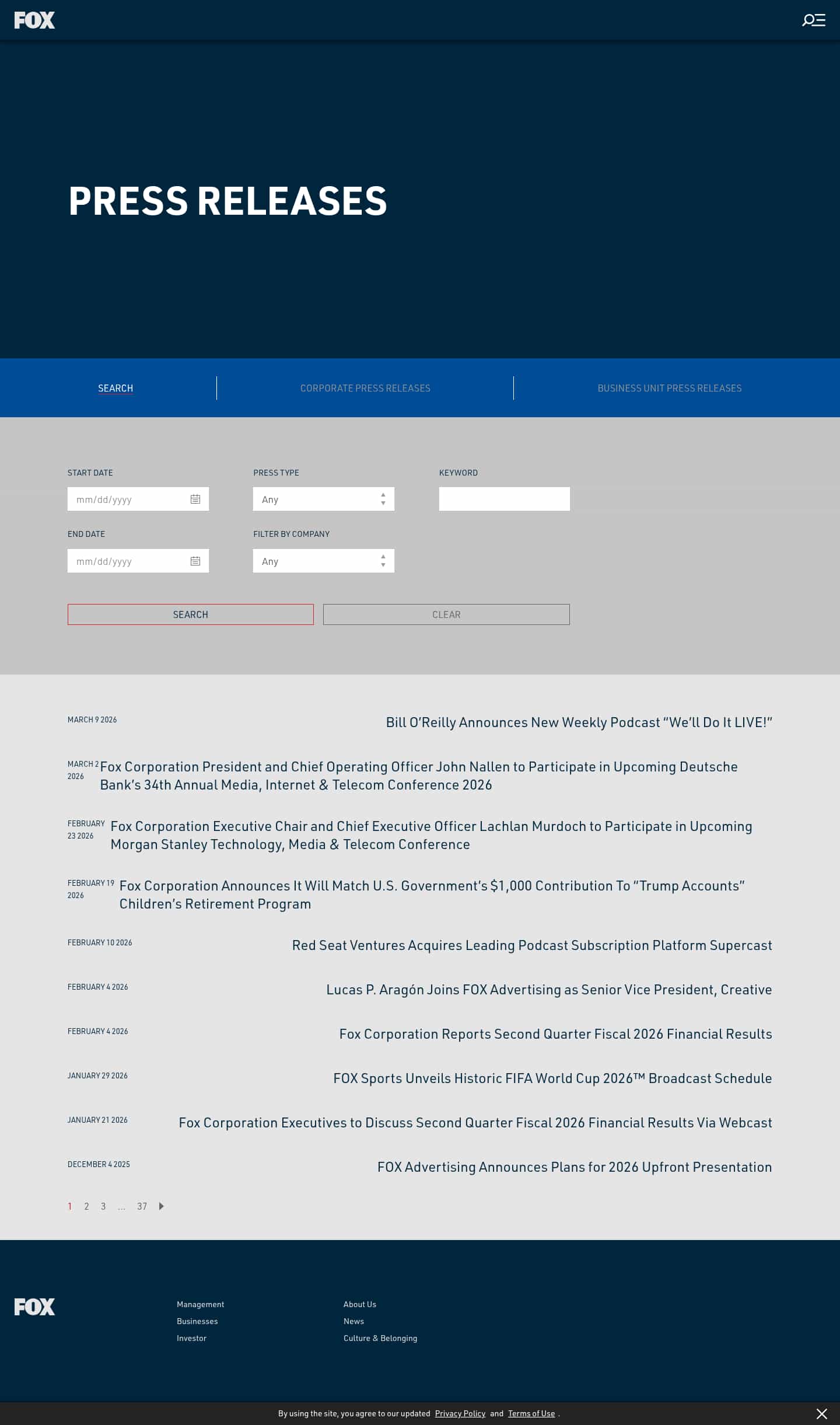 Latest website image capture