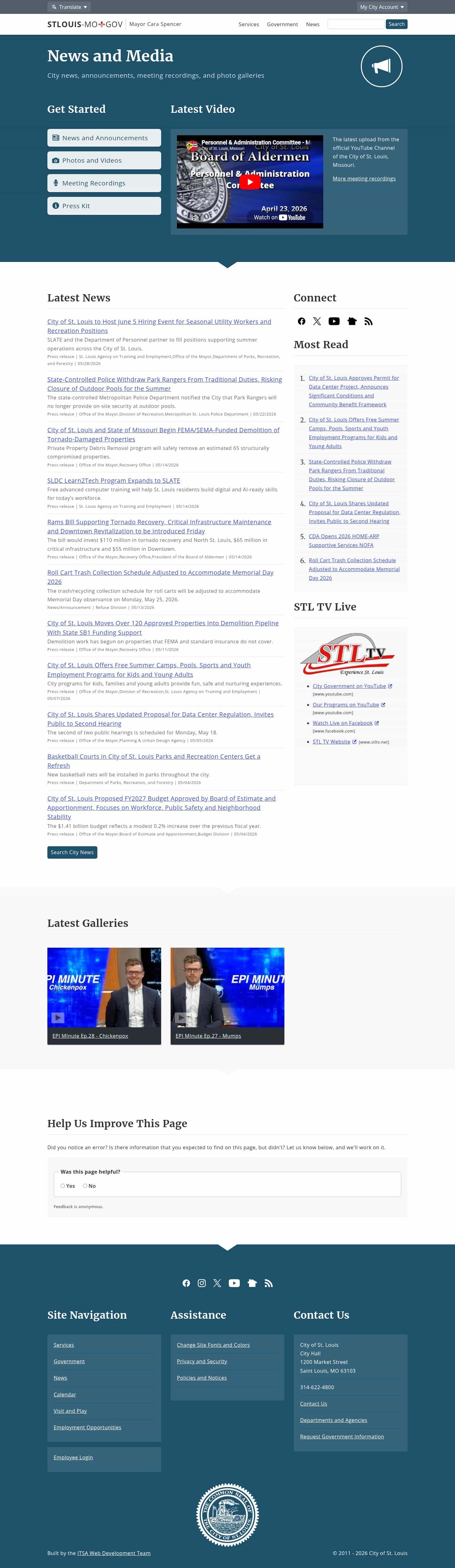 Latest website image capture