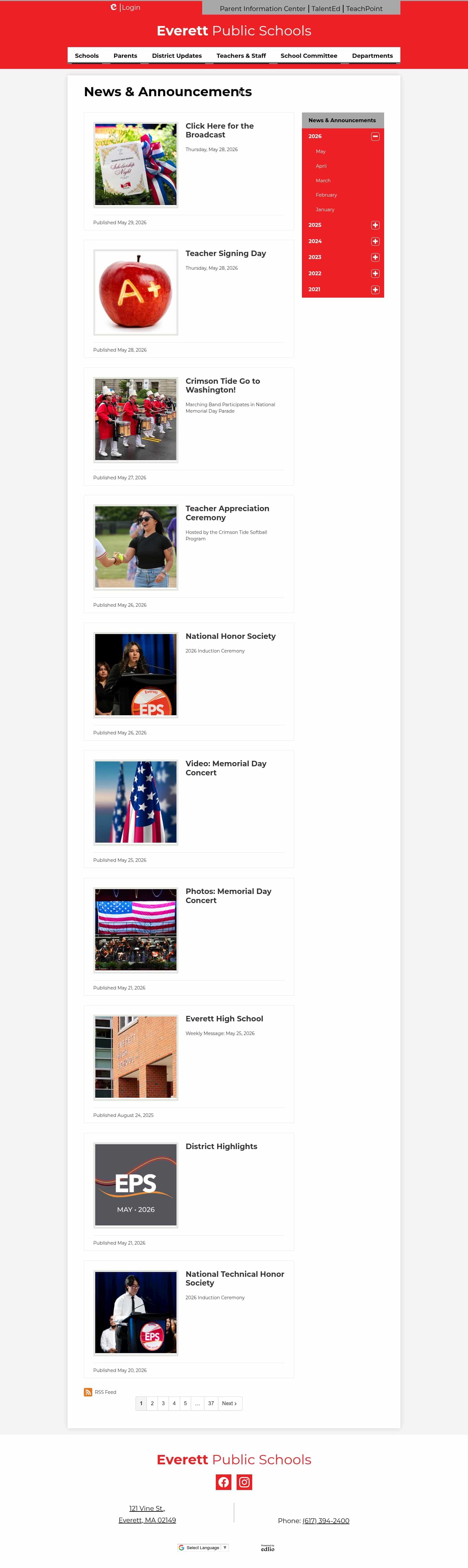Latest website image capture