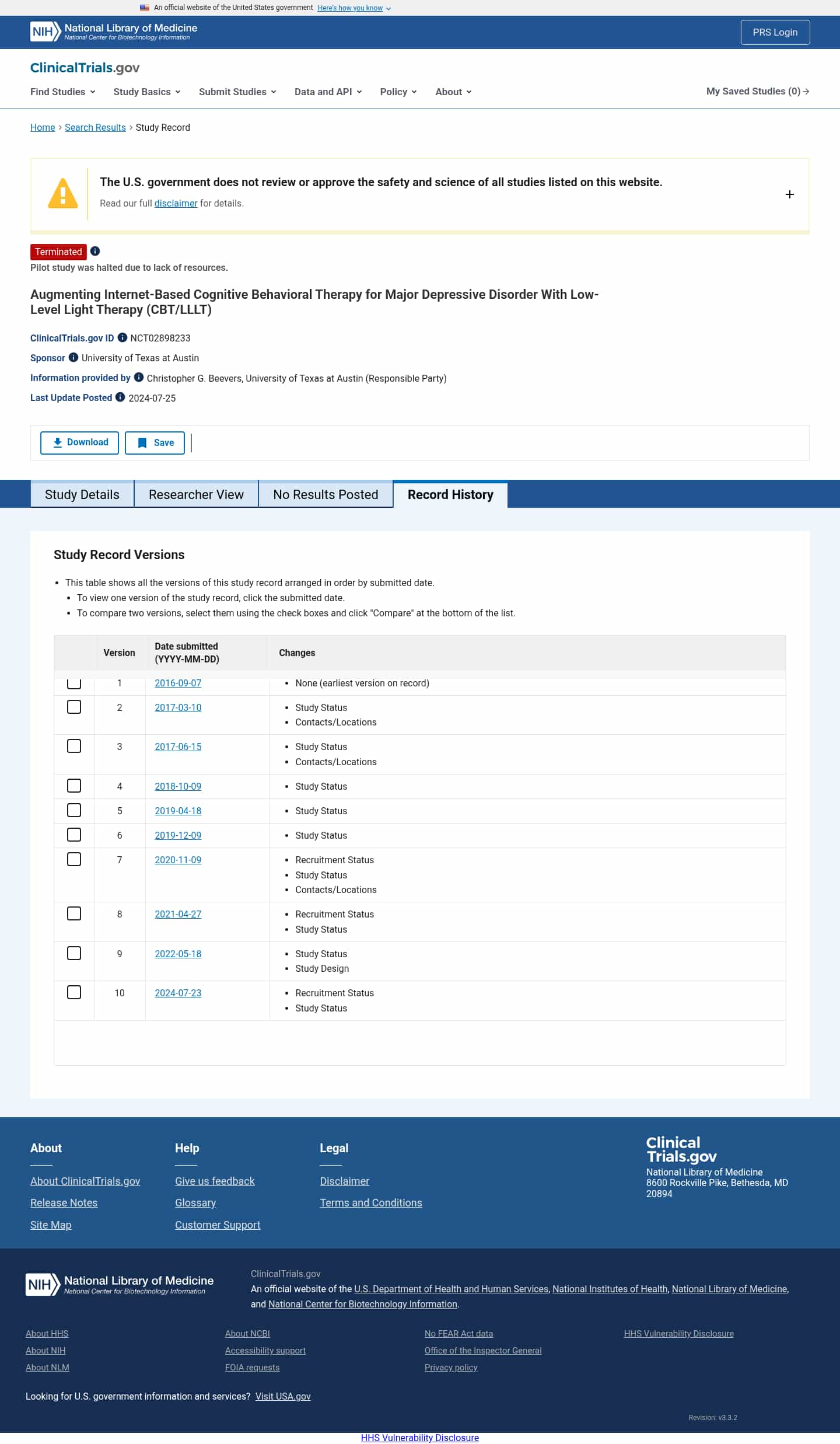 Latest website image capture