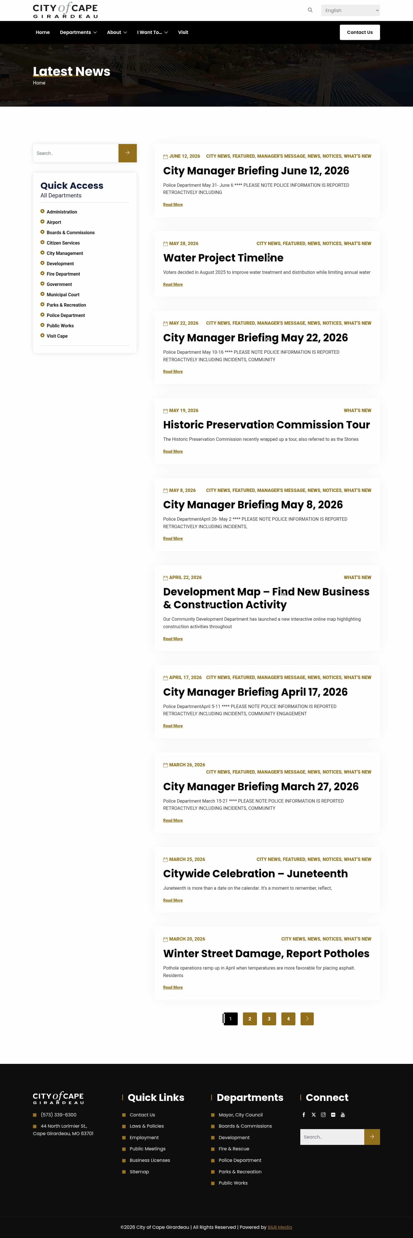 Latest website image capture