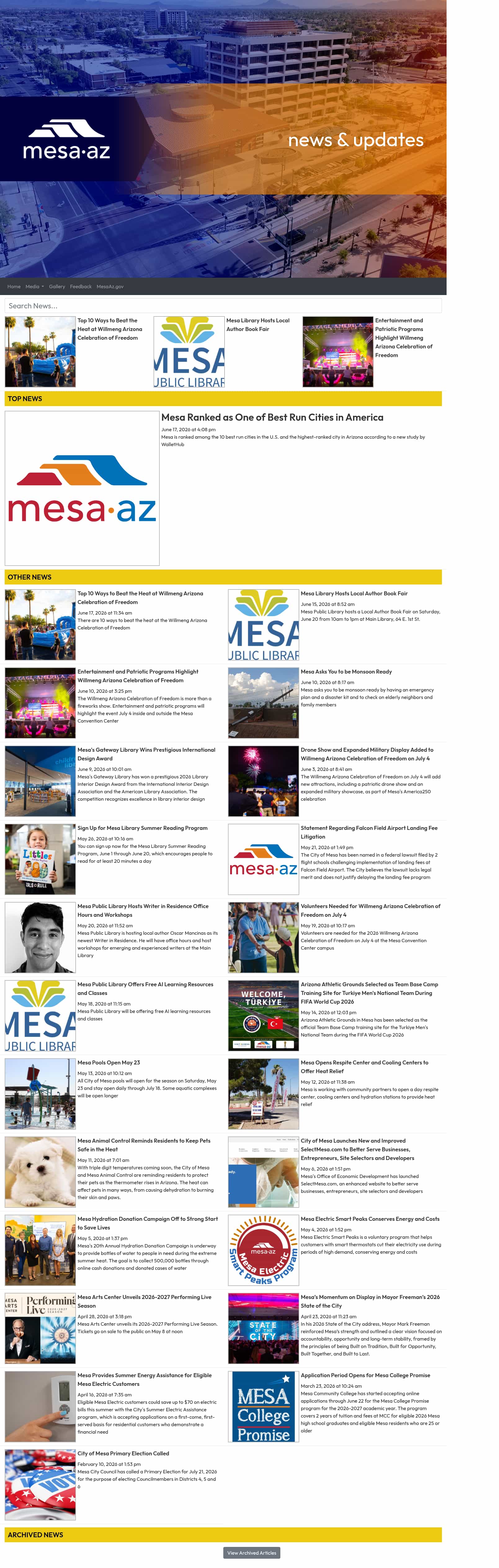 Latest website image capture