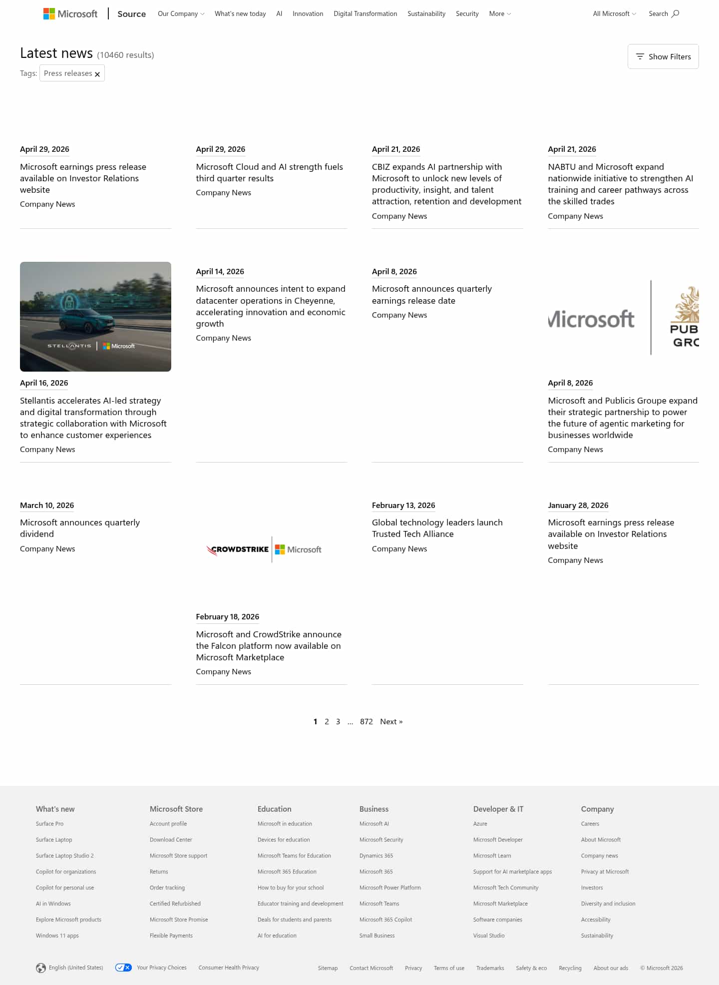 Latest website image capture