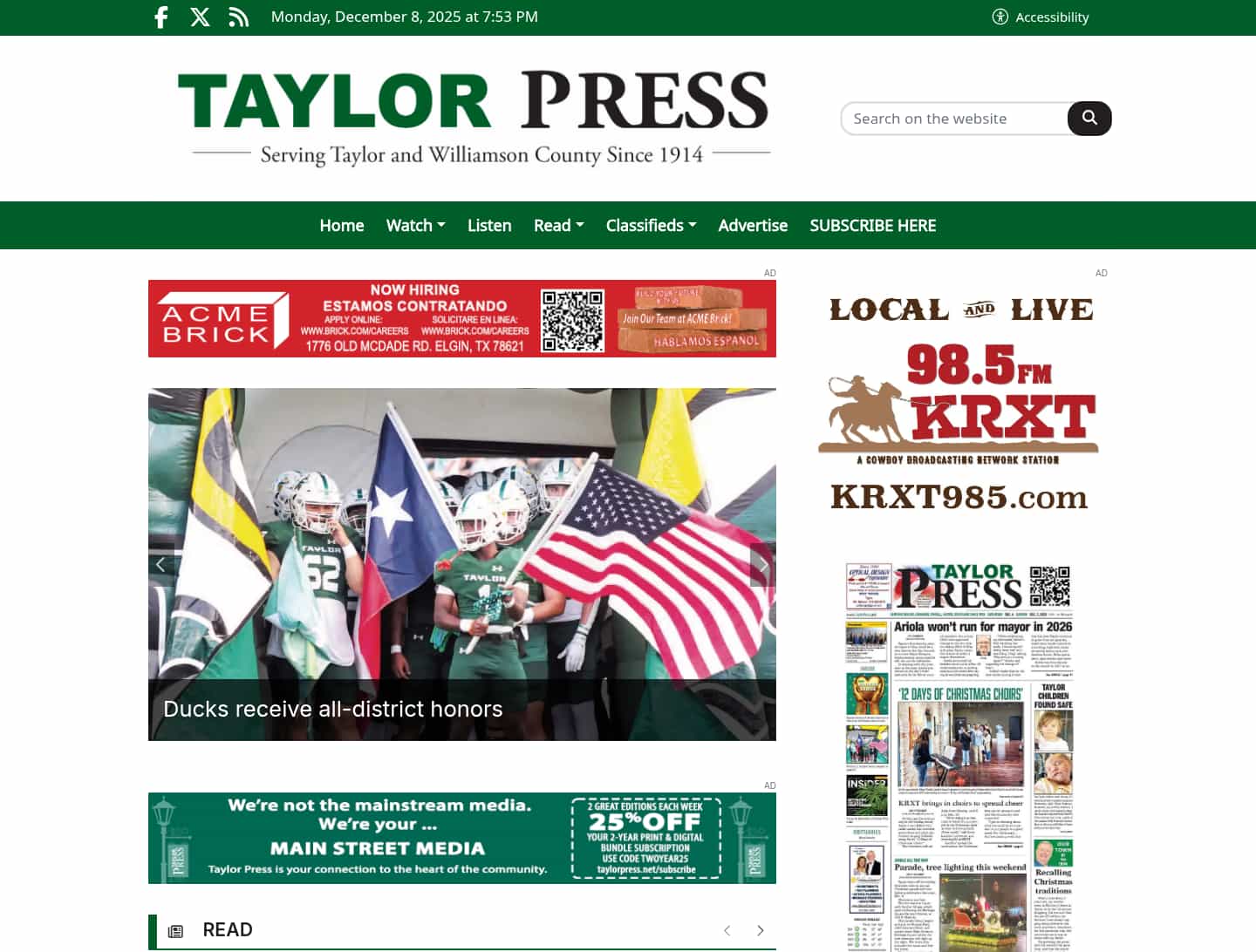 Latest website image capture