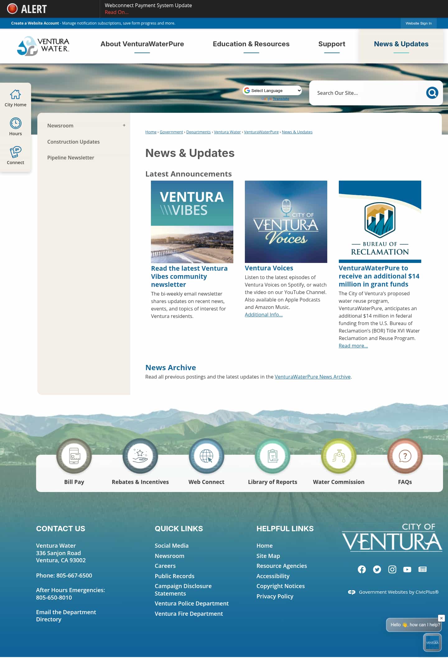 Latest website image capture