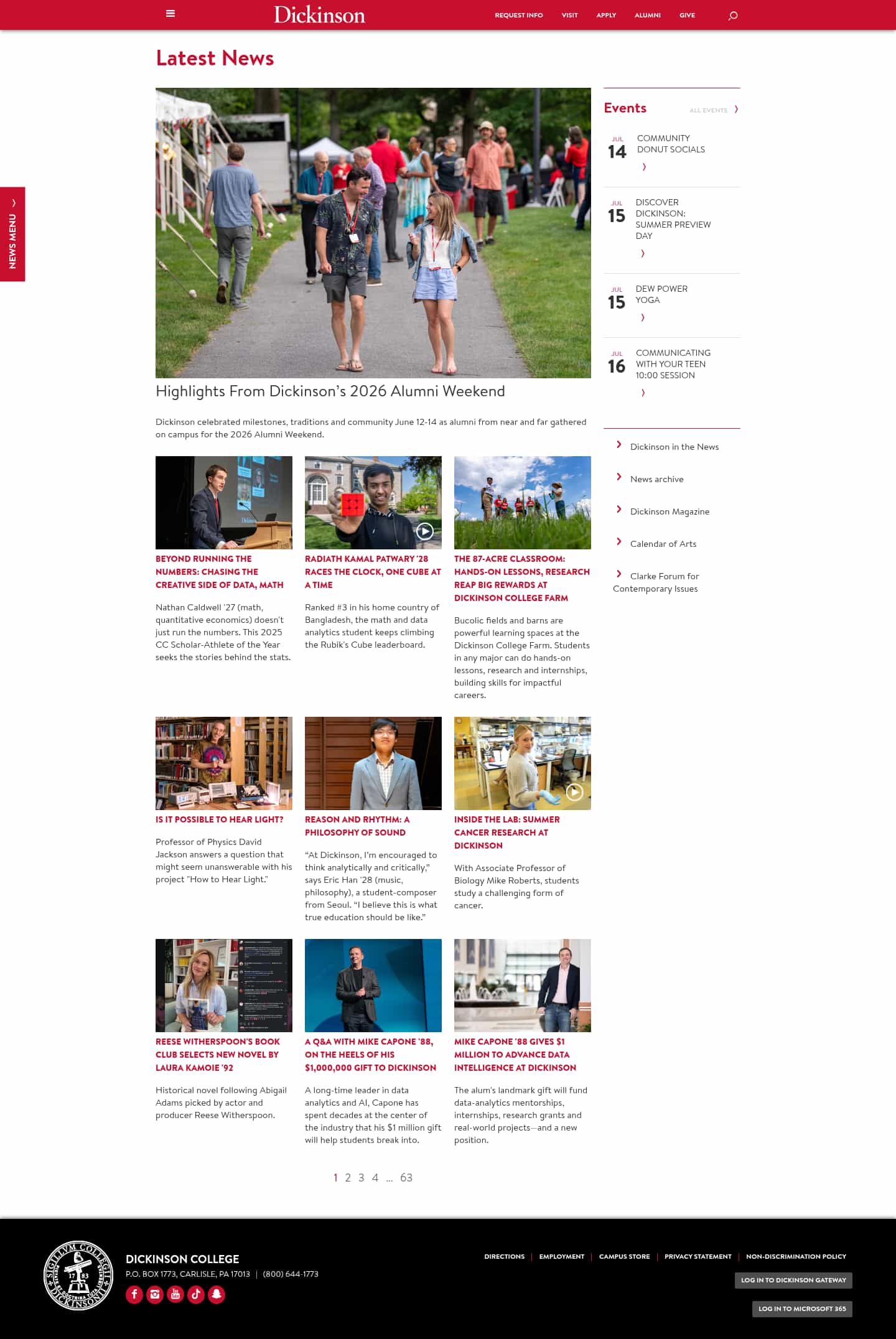 Latest website image capture