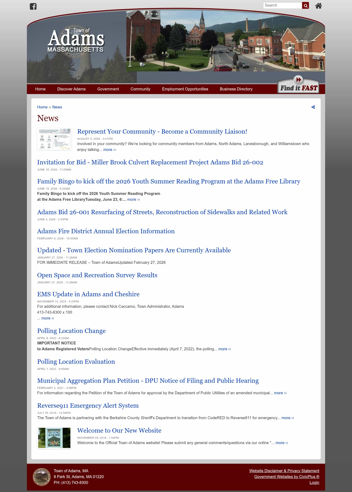 Latest website image capture