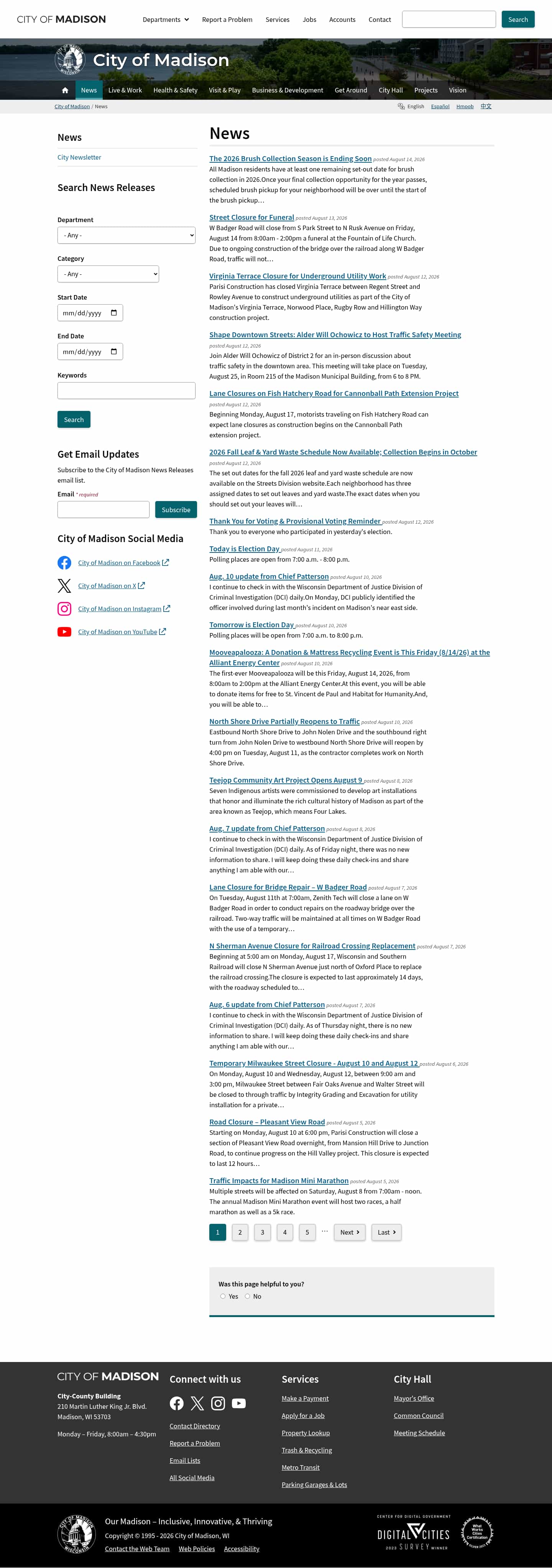 Latest website image capture
