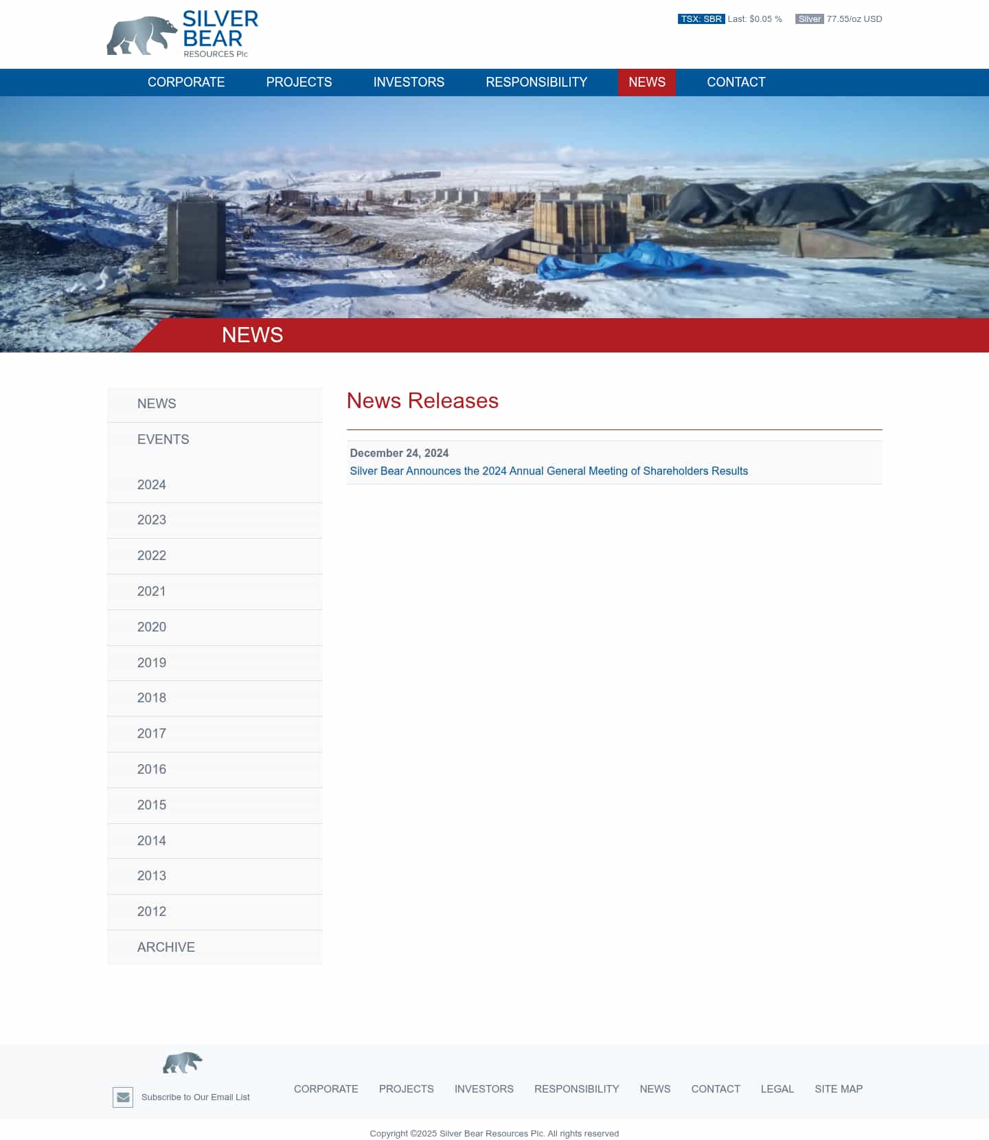 Latest website image capture