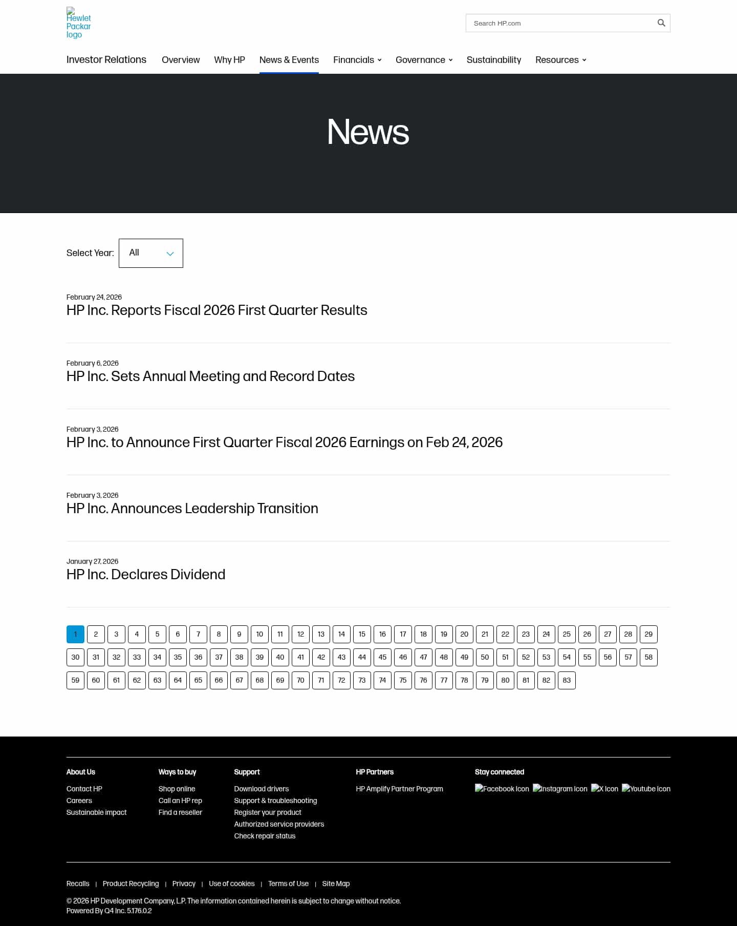 Latest website image capture