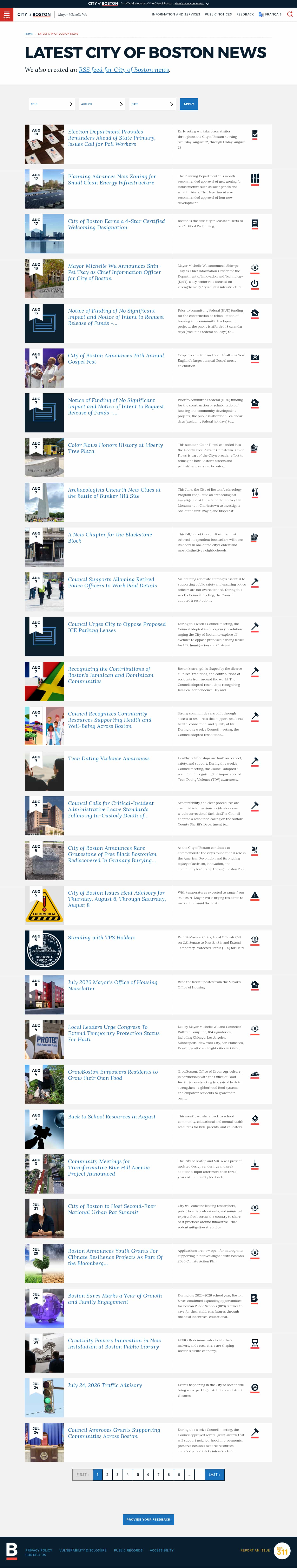 Latest website image capture