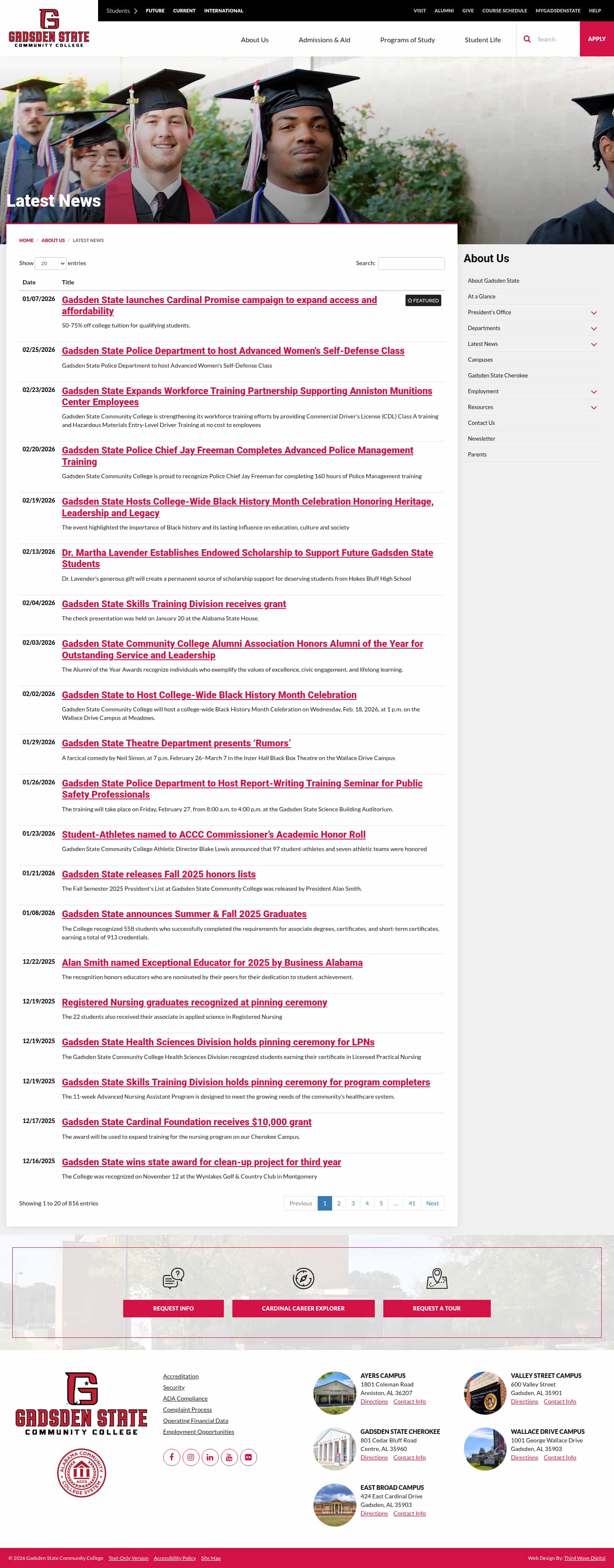 Latest website image capture