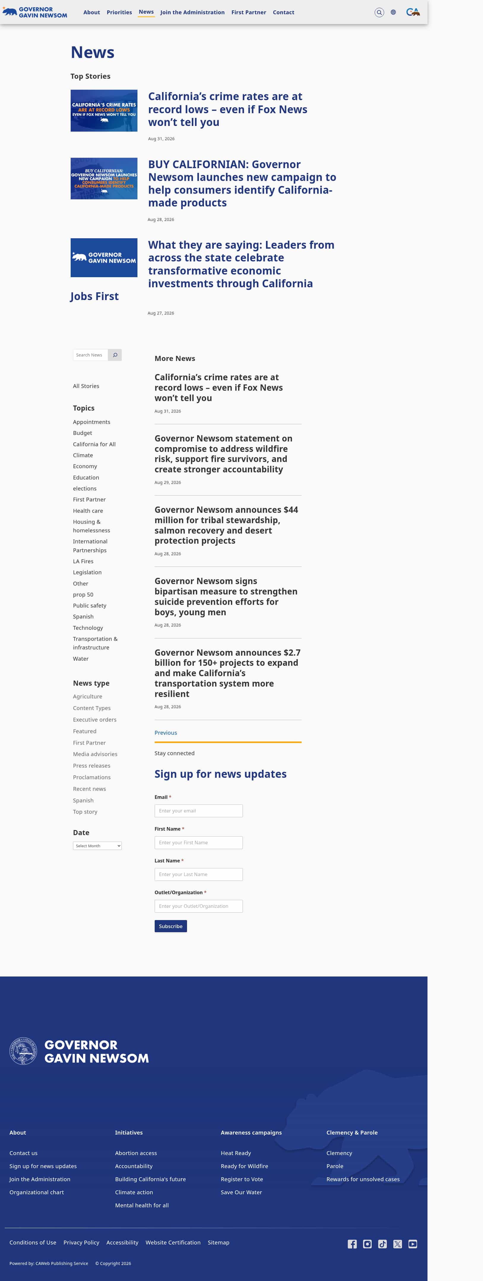 Latest website image capture