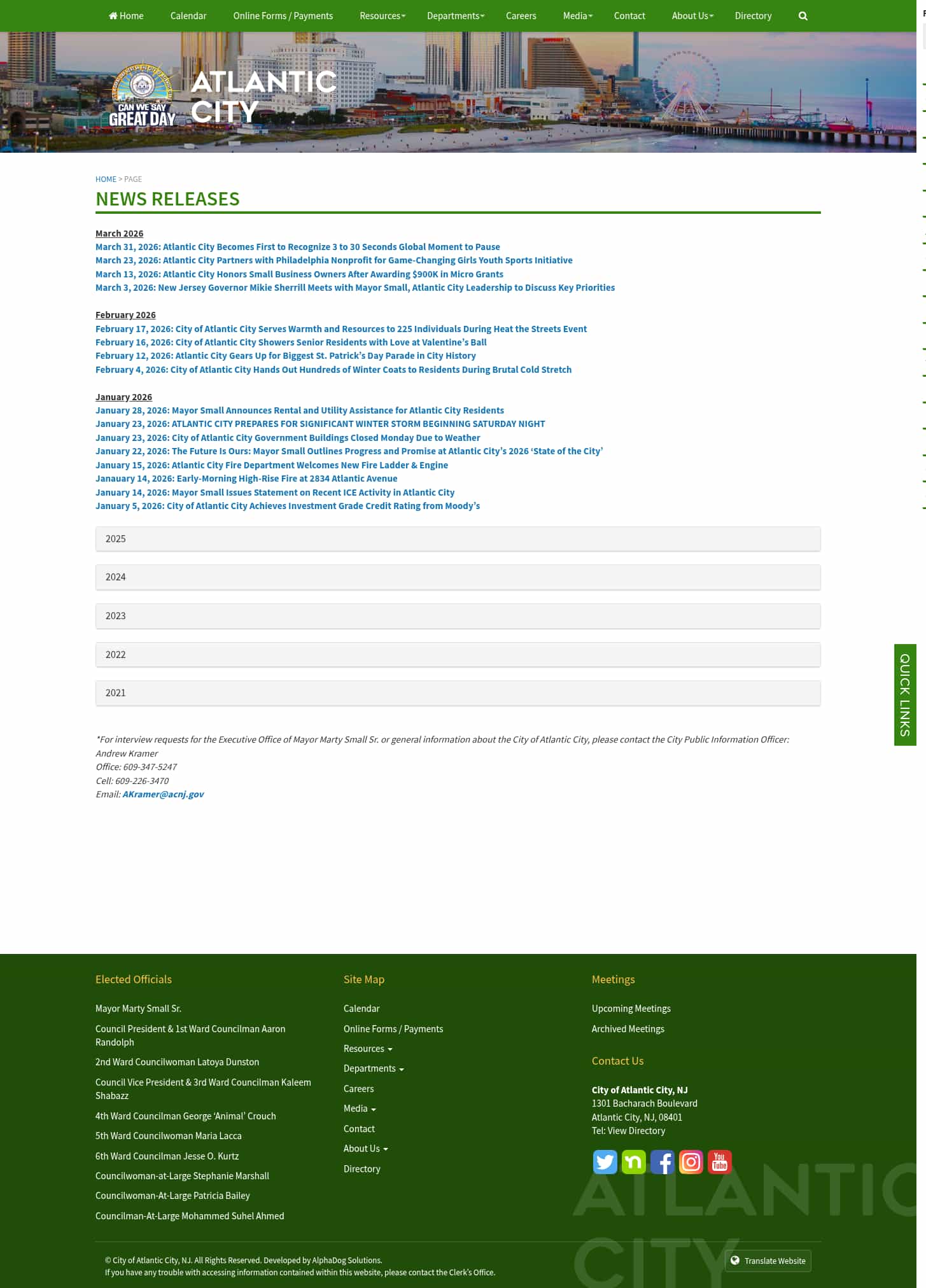 Latest website image capture