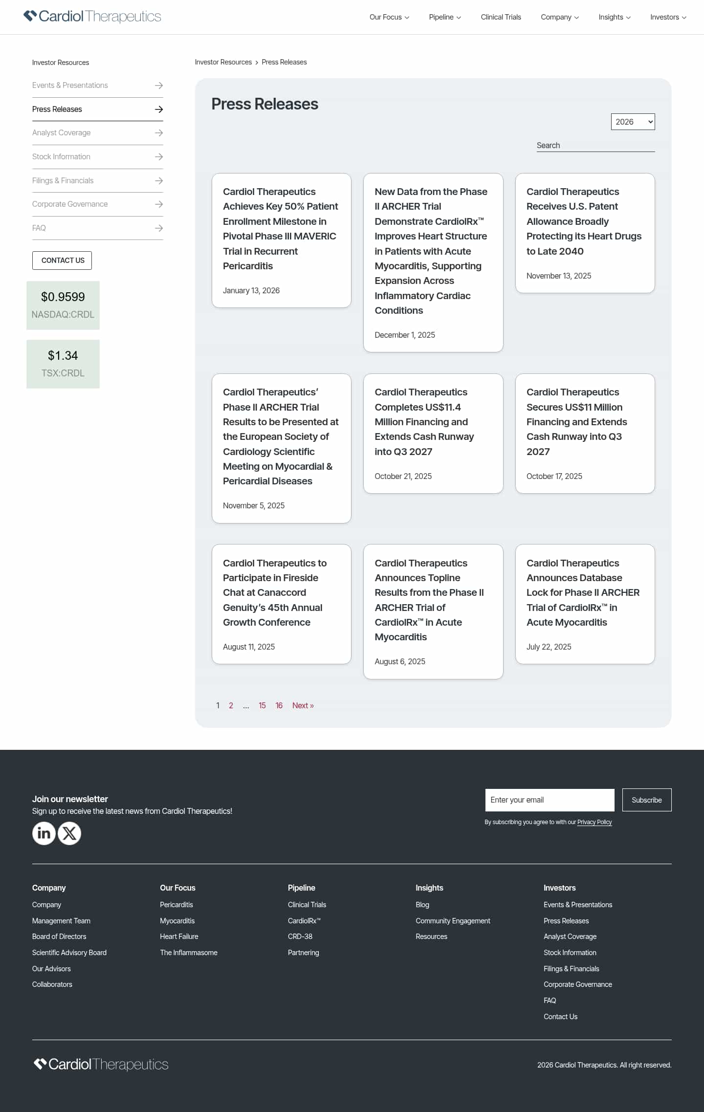 Latest website image capture