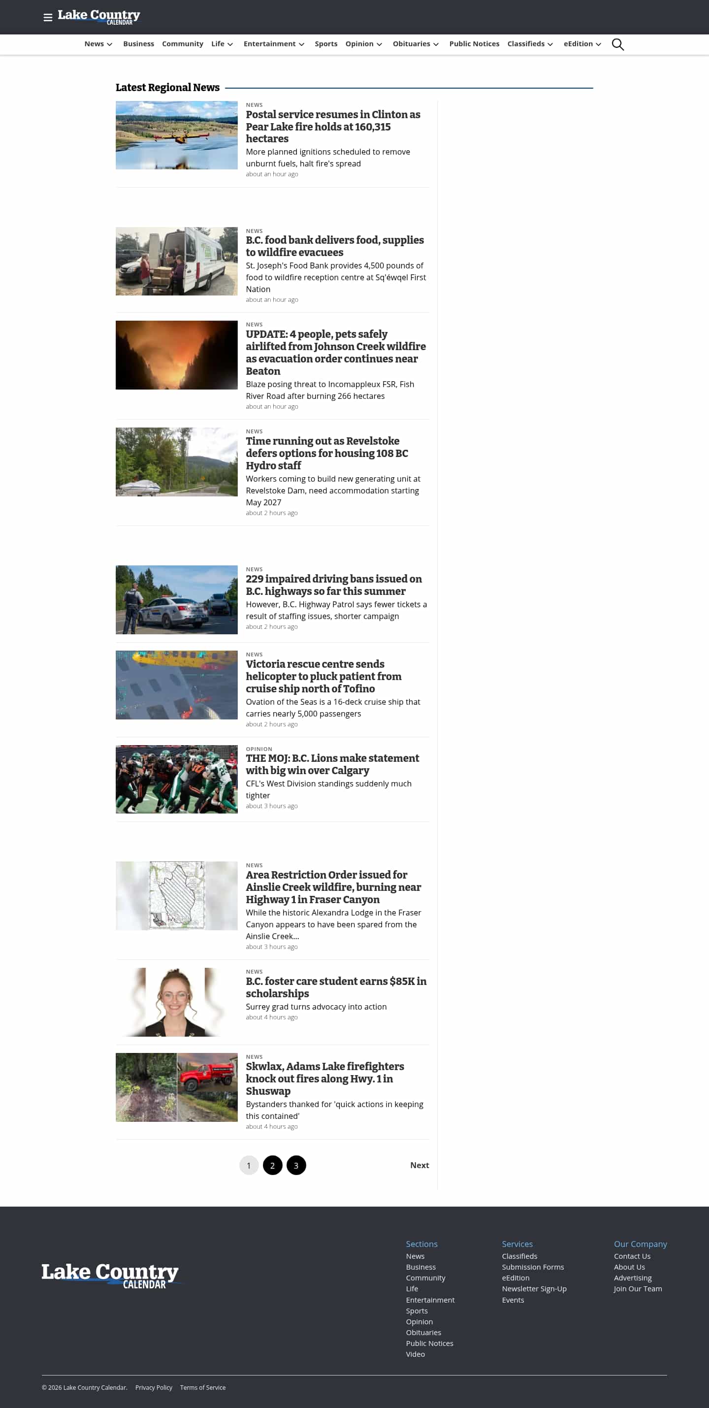 Latest website image capture