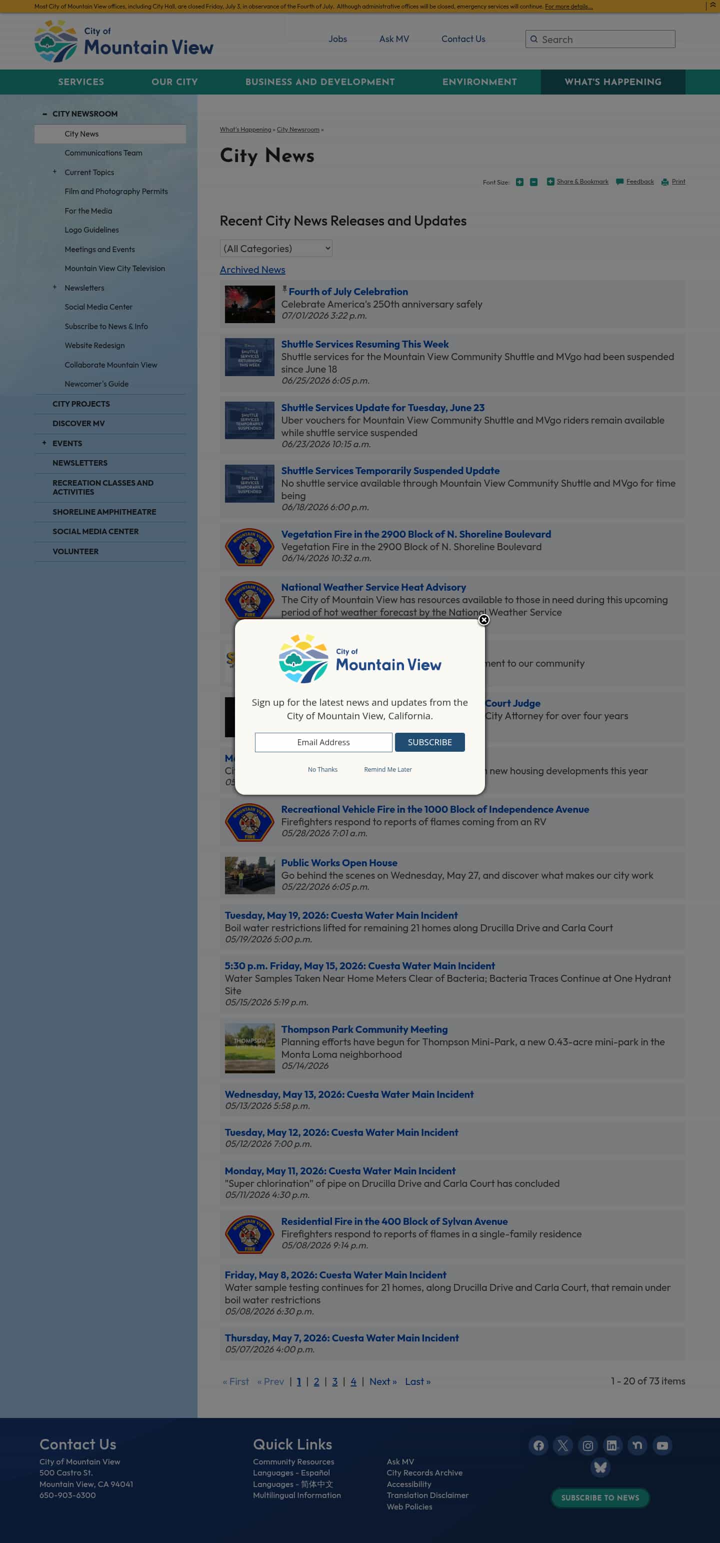 Latest website image capture