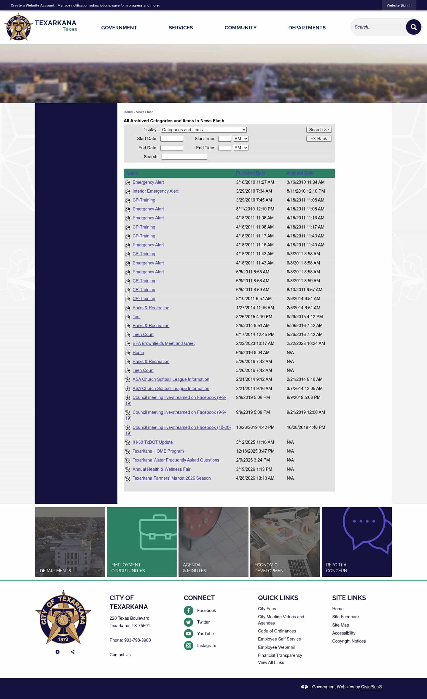 Latest website image capture
