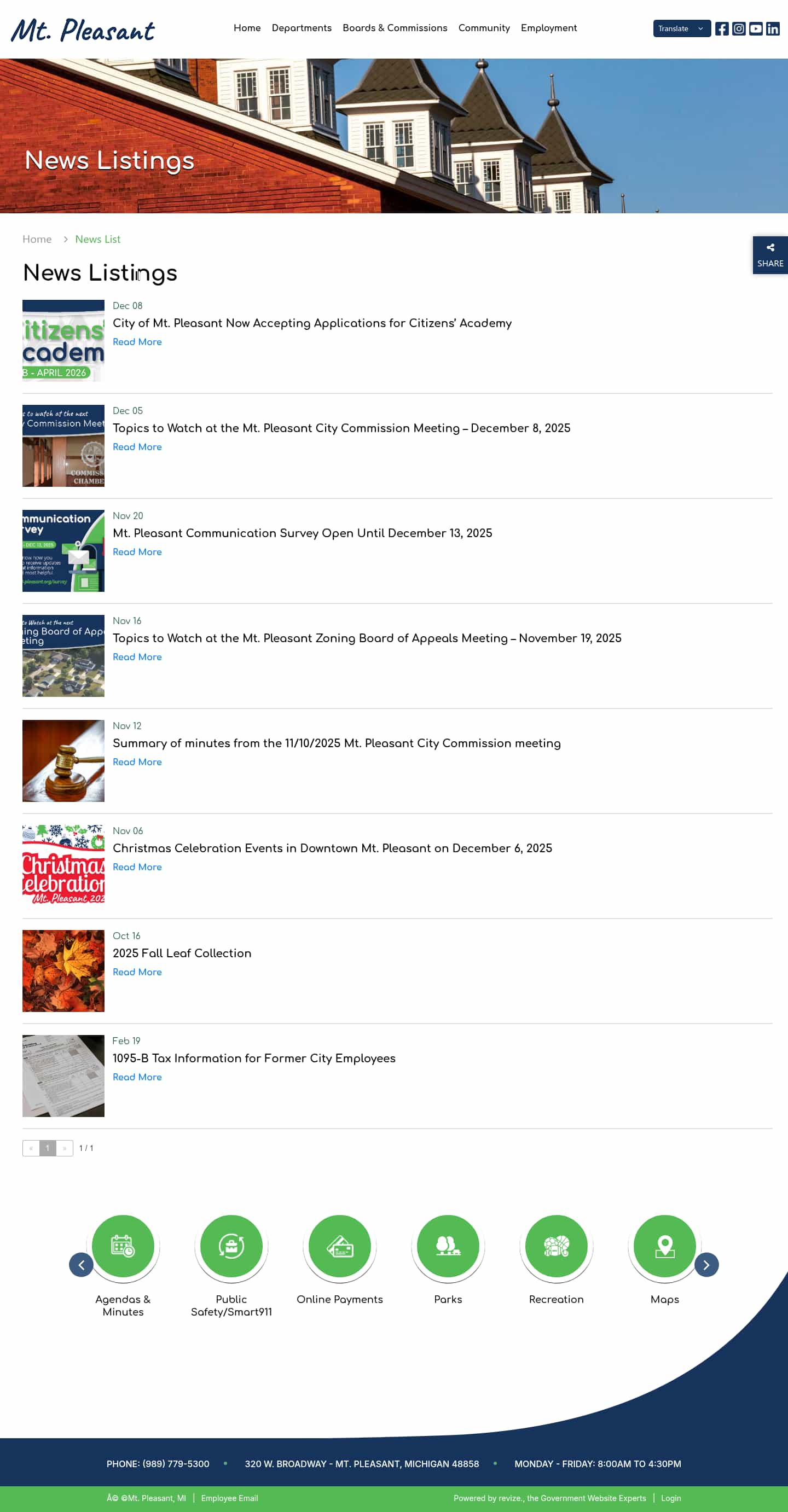 Latest website image capture