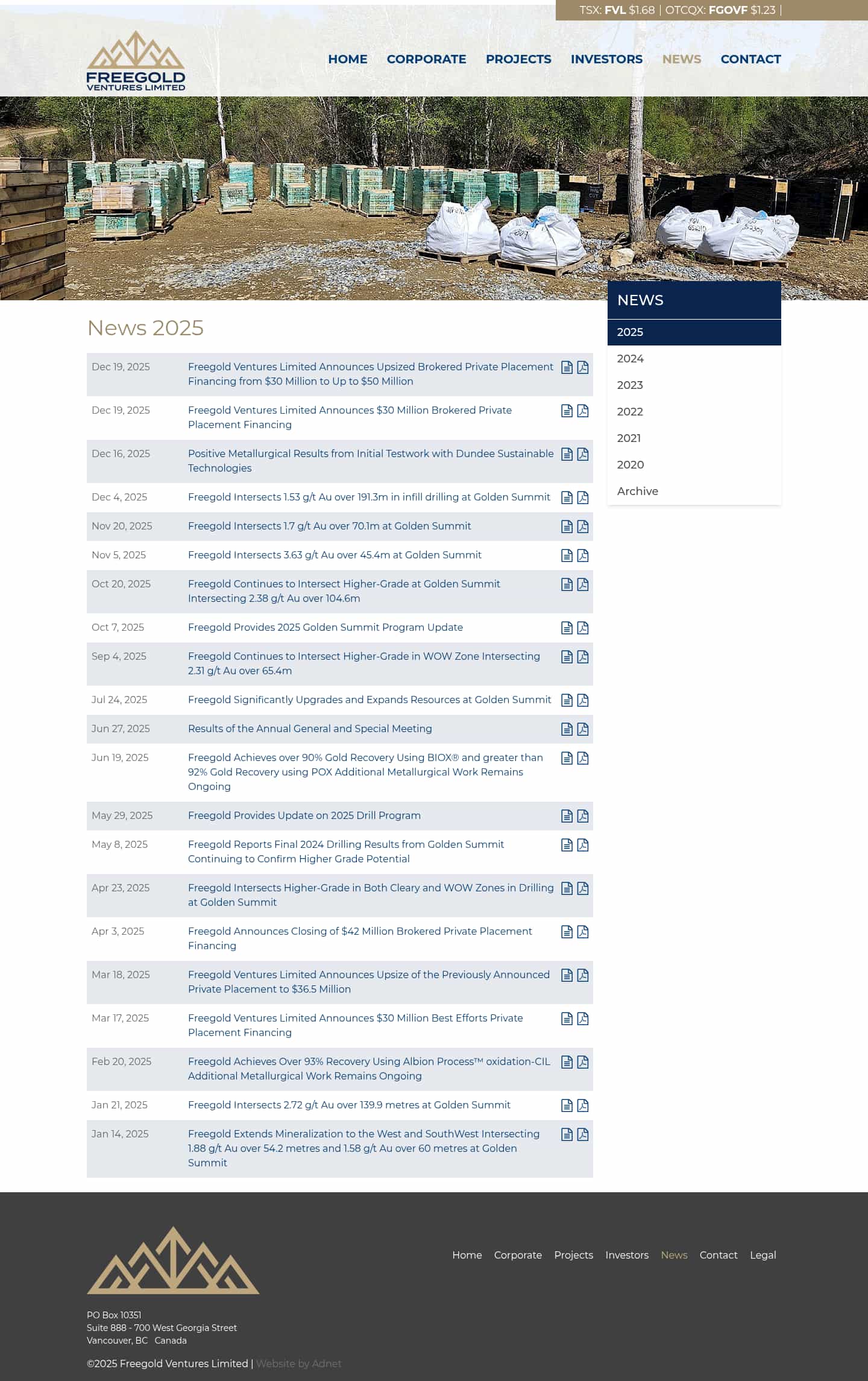 Latest website image capture