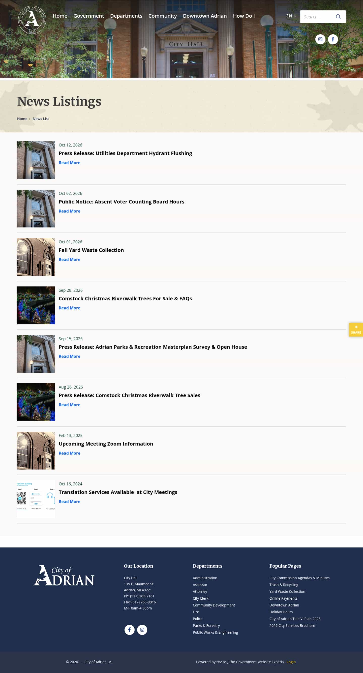 Latest website image capture