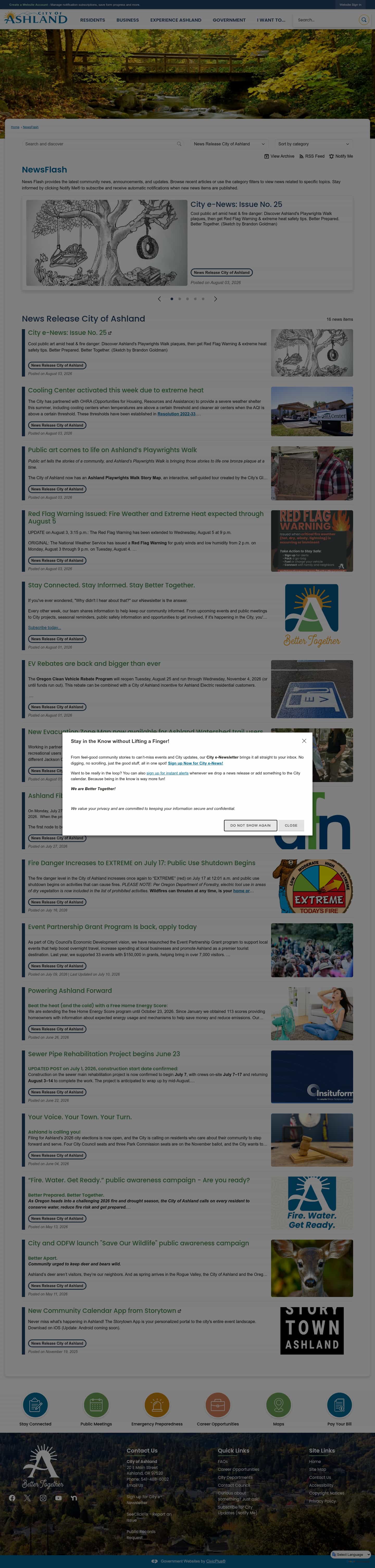 Latest website image capture