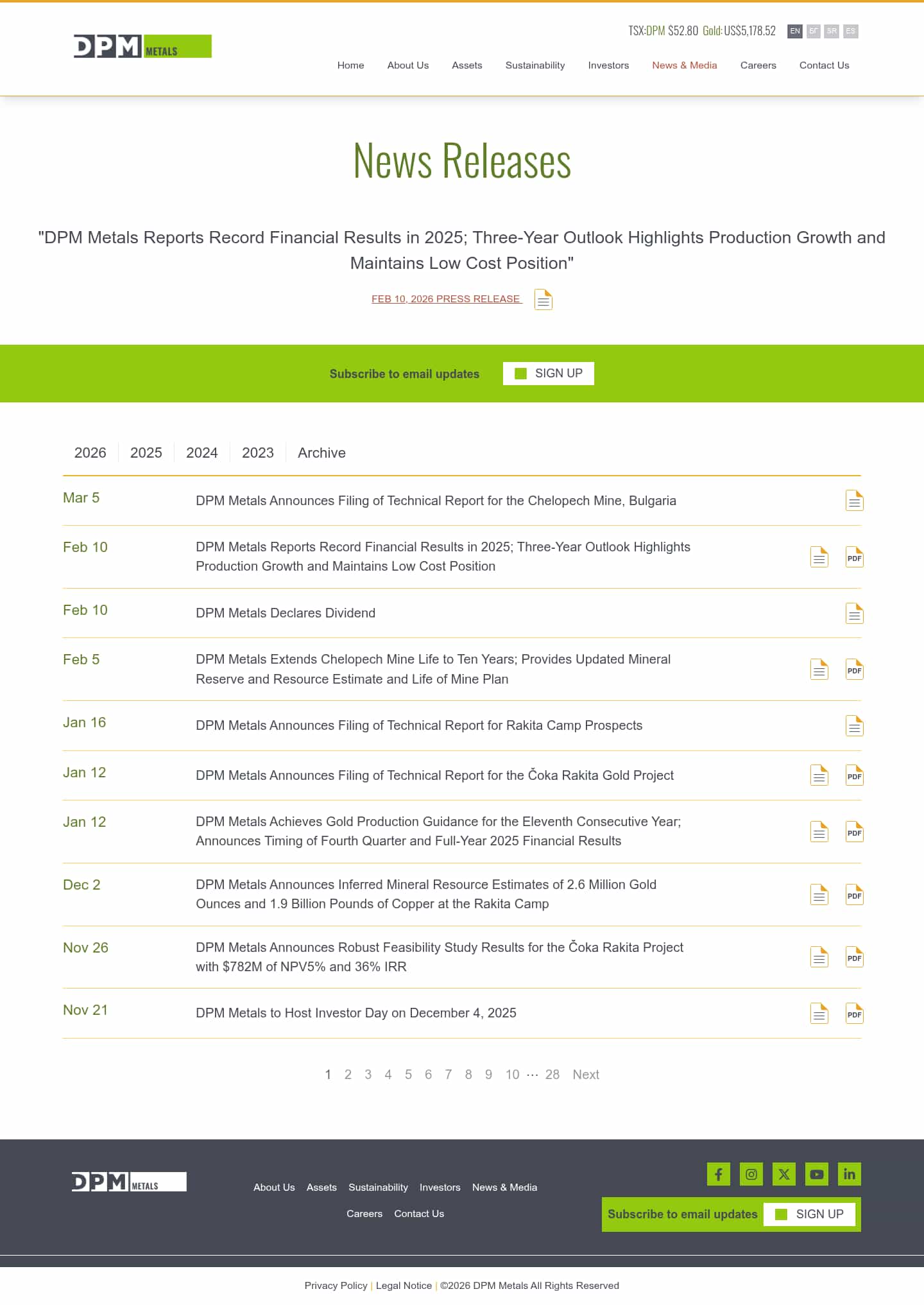 Latest website image capture