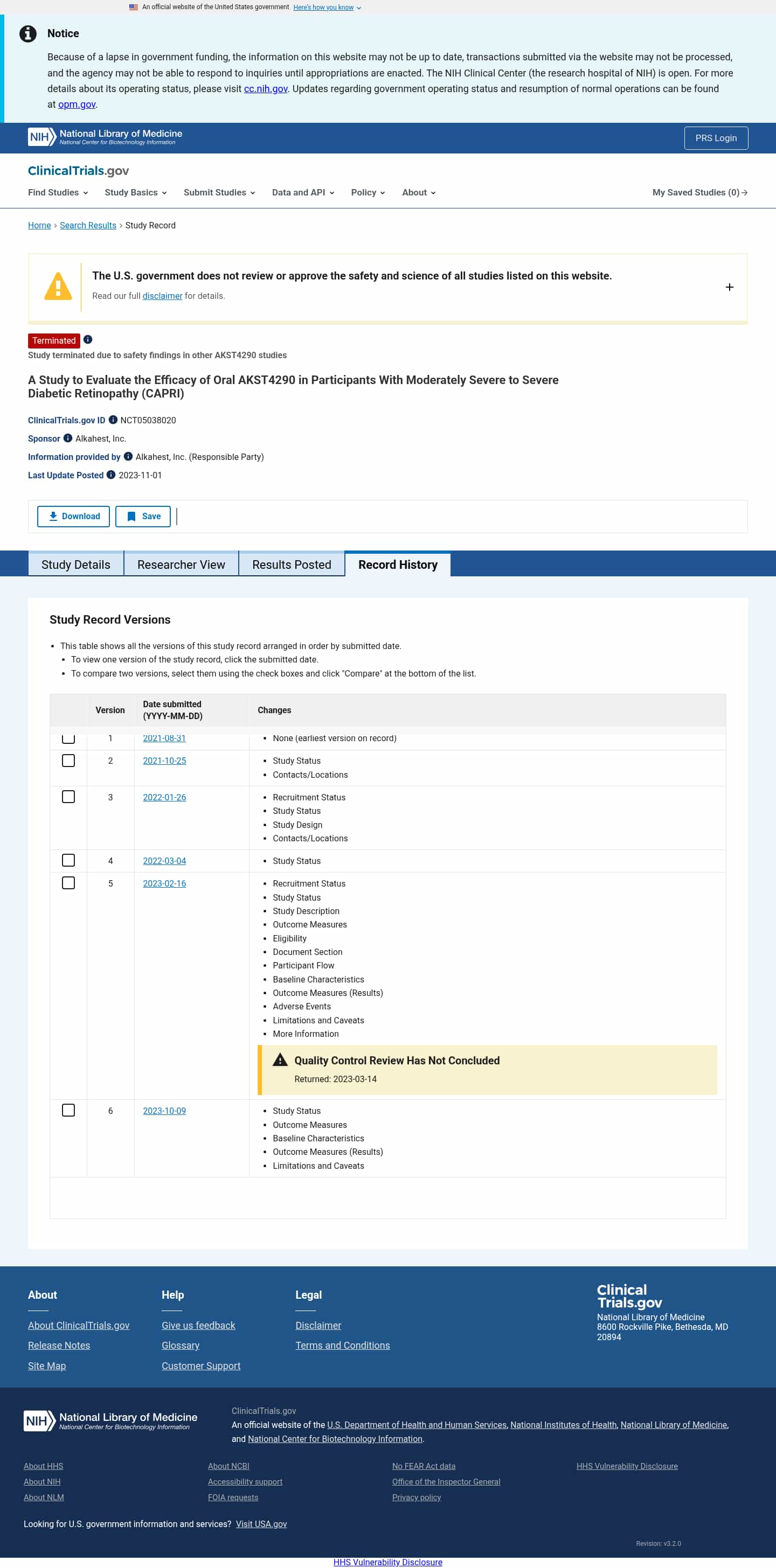 Latest website image capture