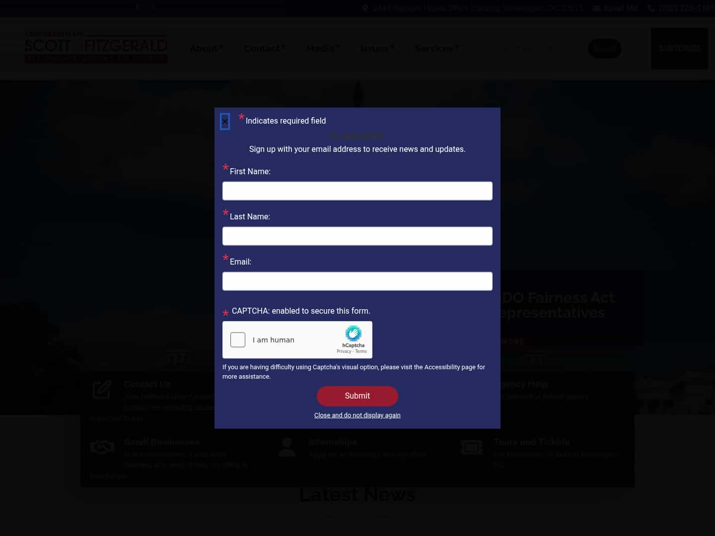 Latest website image capture