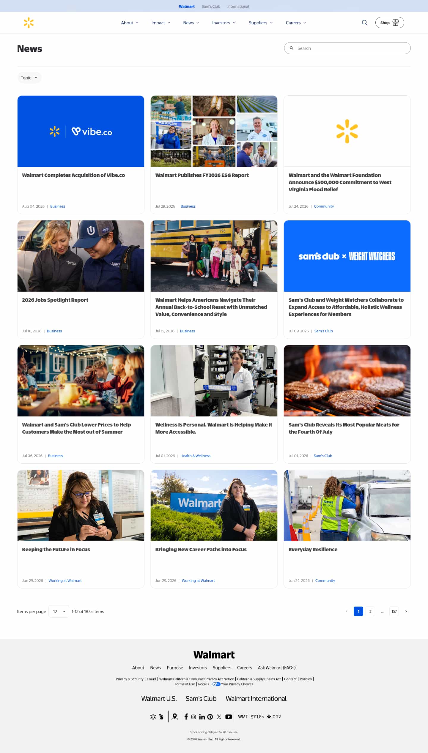 Latest website image capture